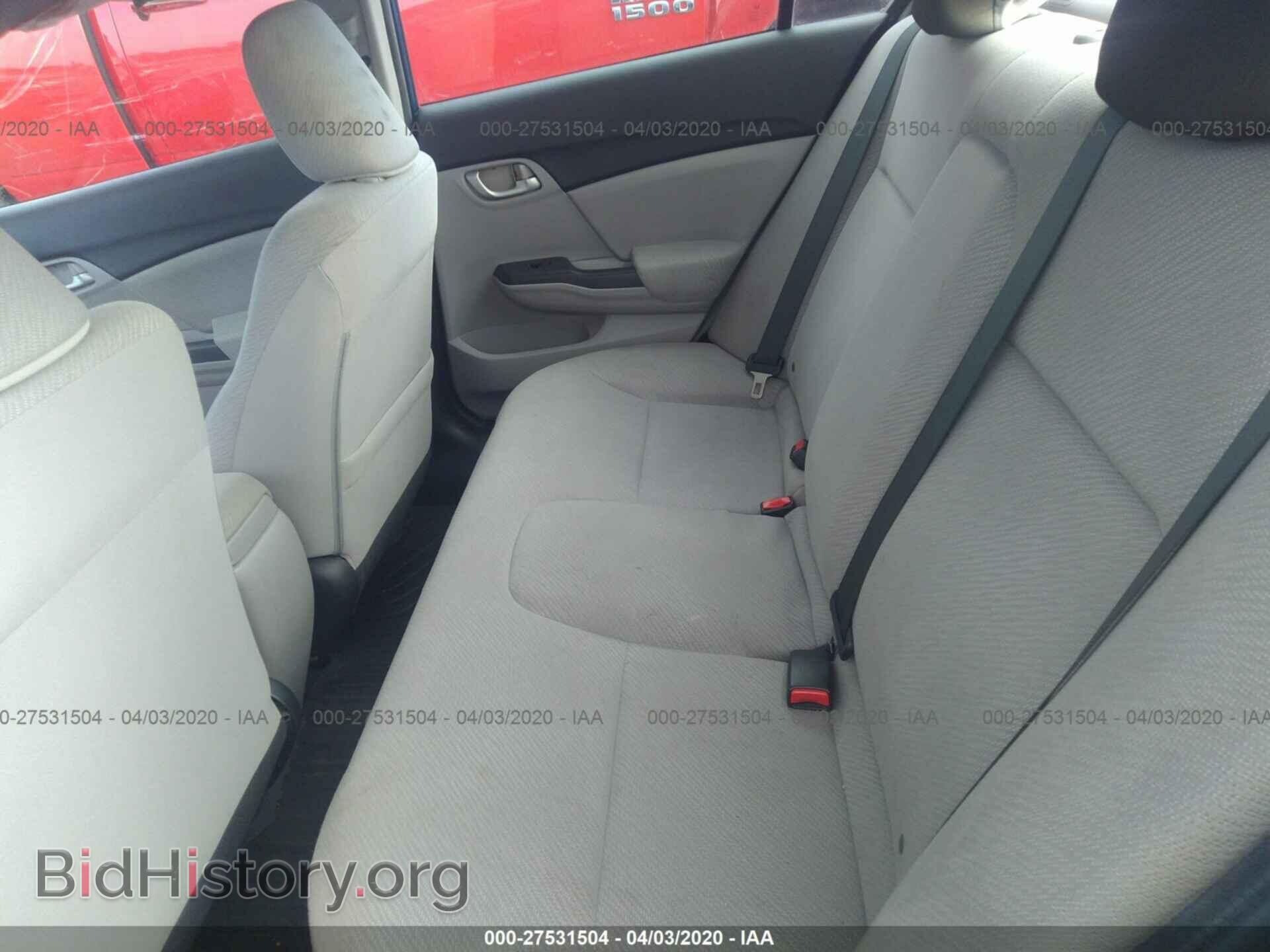 2013 HONDA CIVIC - VIN: 19XFB2F54DE025340 - Фото 8