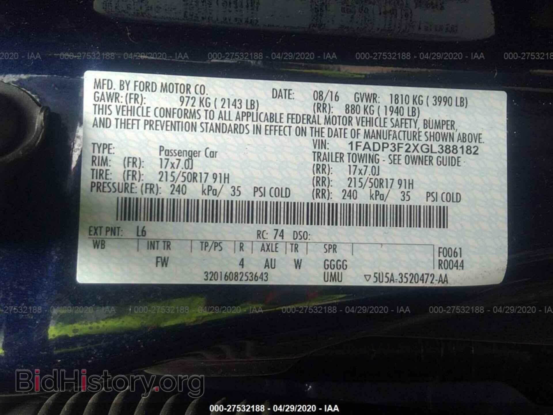 2016 FORD FOCUS - VIN: 1FADP3F2XGL388182 - Photo 9