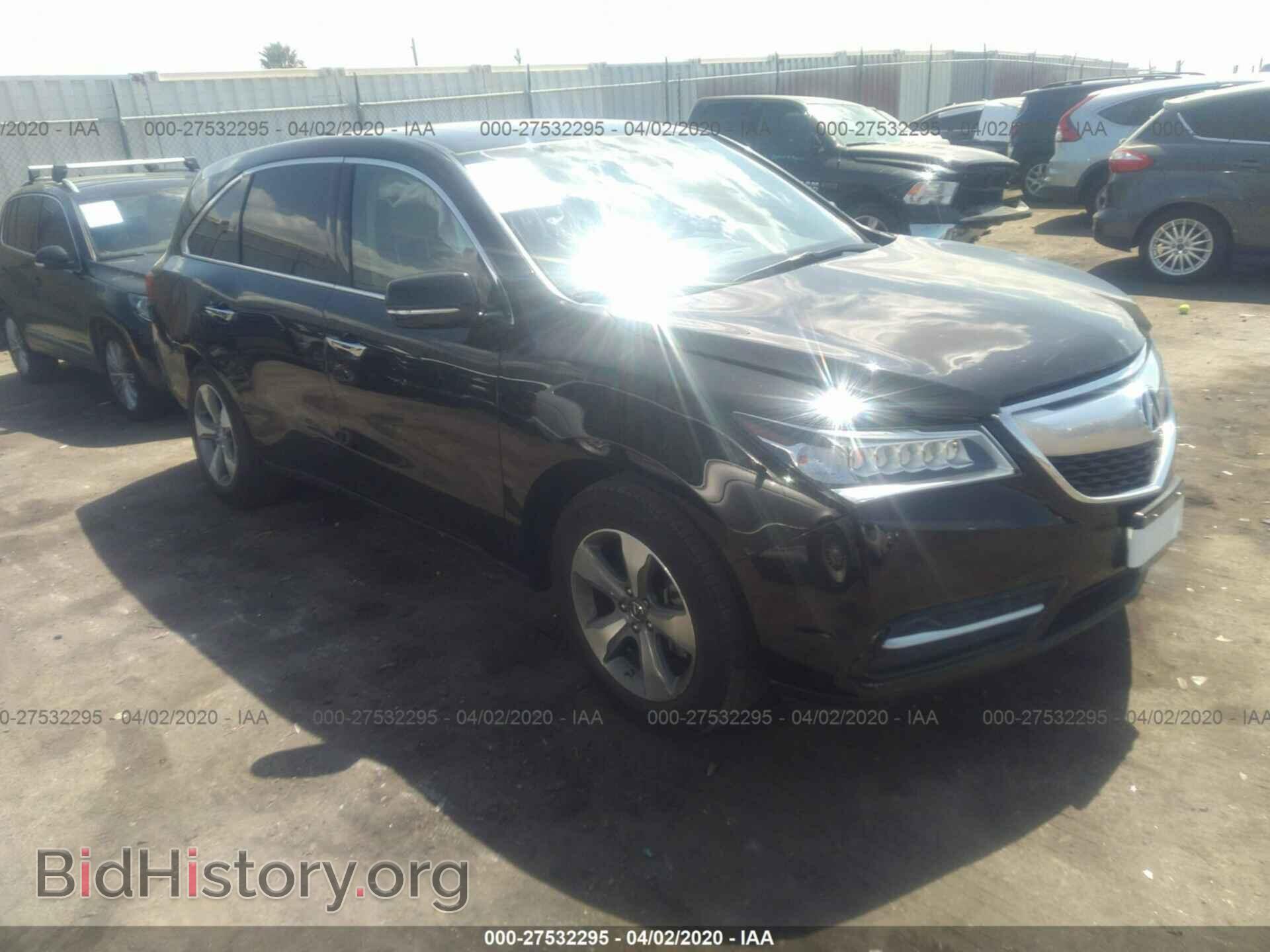 Фотография 5FRYD4H23EB035112 - ACURA MDX 2014