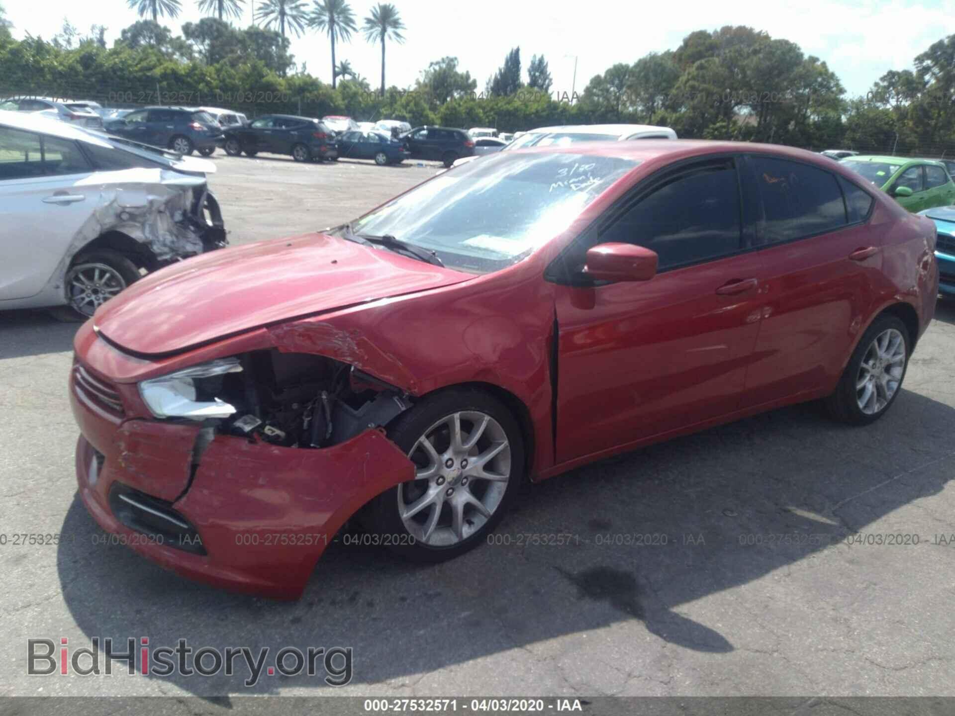 2013 DODGE DART - VIN: 1C3CDFBA1DD198844 - Фото 2