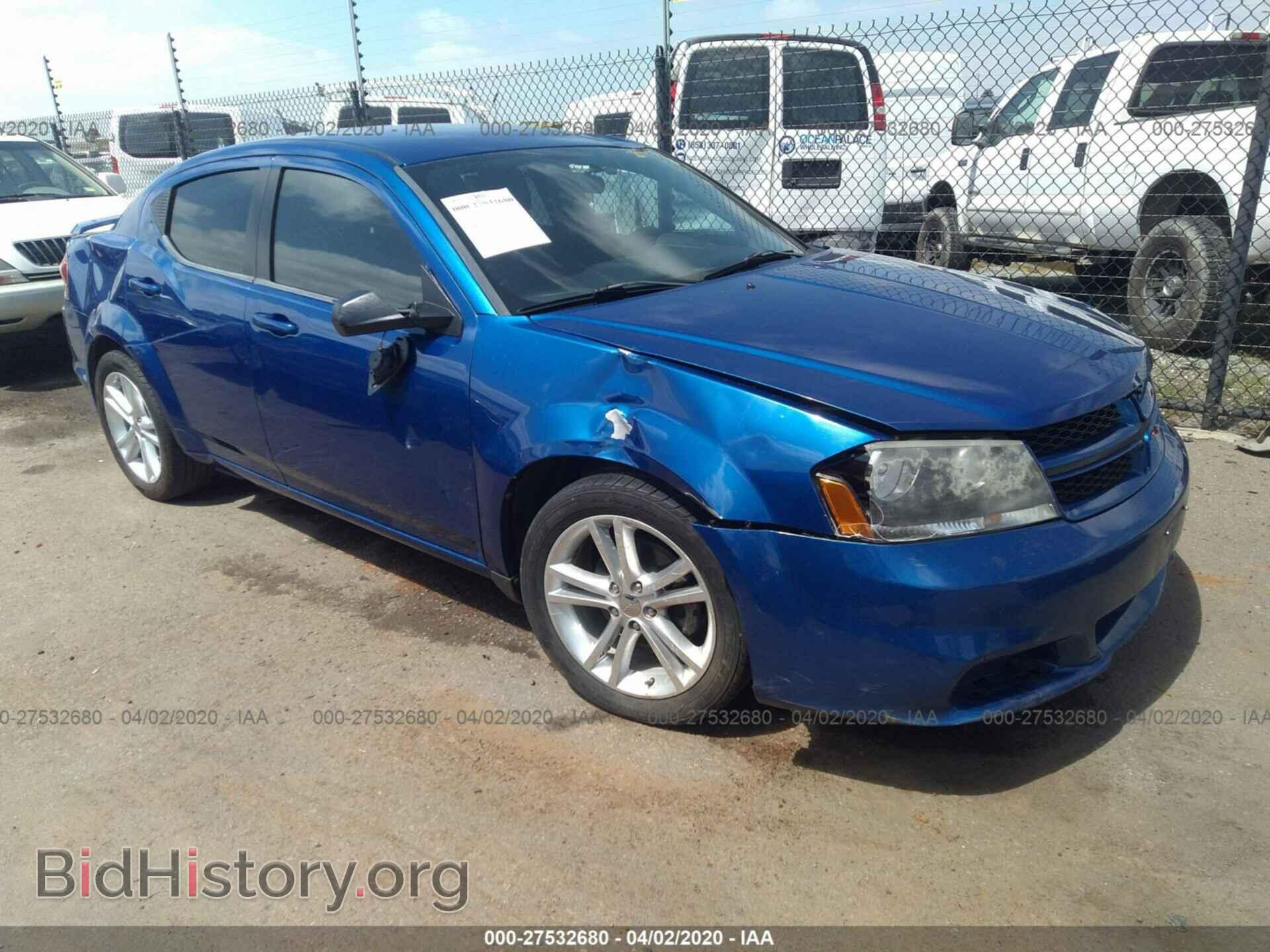 Фотография 1C3CDZAG0DN769838 - DODGE AVENGER 2013