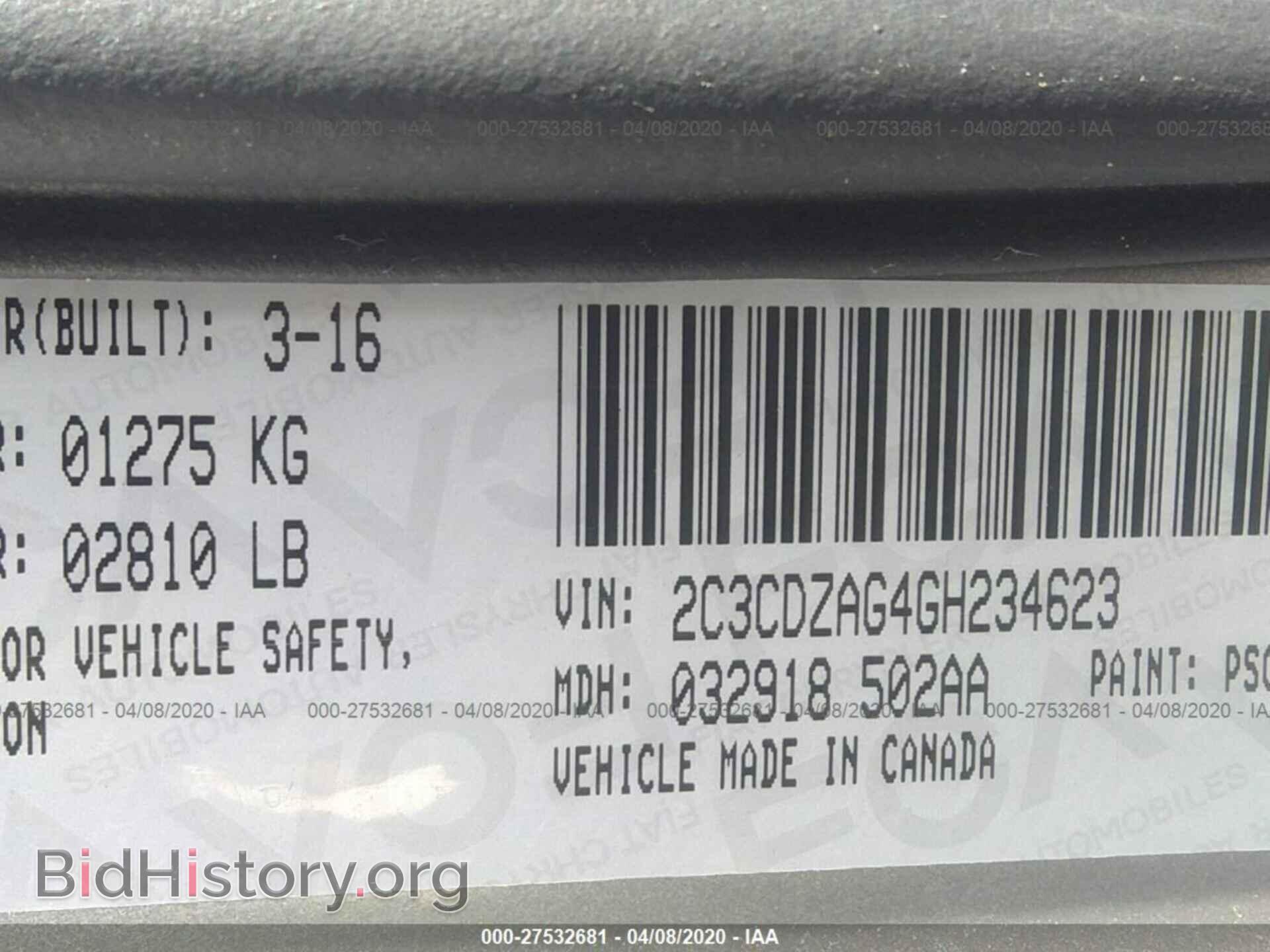 2016 DODGE CHALLENGER - VIN: 2C3CDZAG4GH234623 - Photo 9