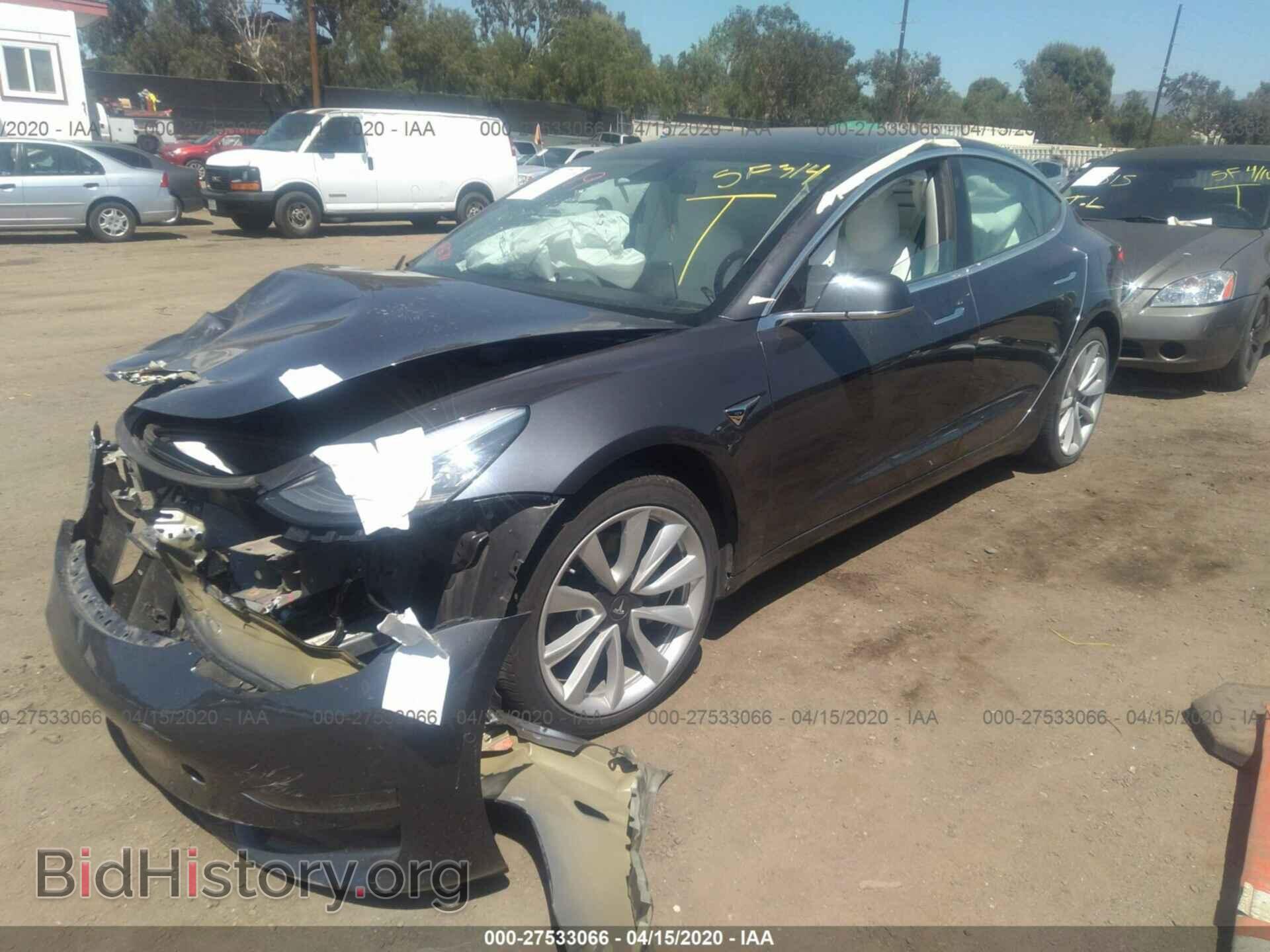 2018 TESLA MODEL 3 - VIN: 5YJ3E1EB9JF188650 - Фото 2