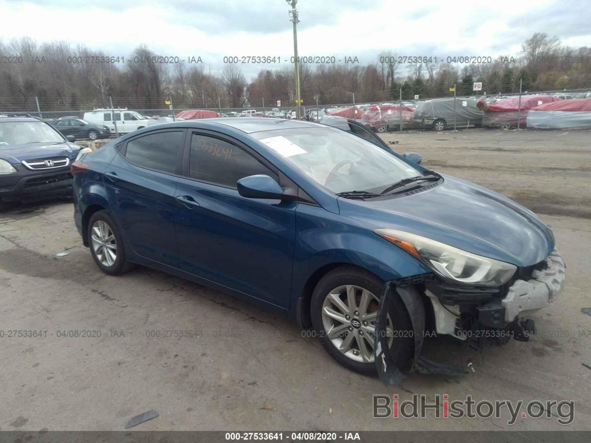 Photo KMHDH4AE2EU147492 - HYUNDAI ELANTRA 2014