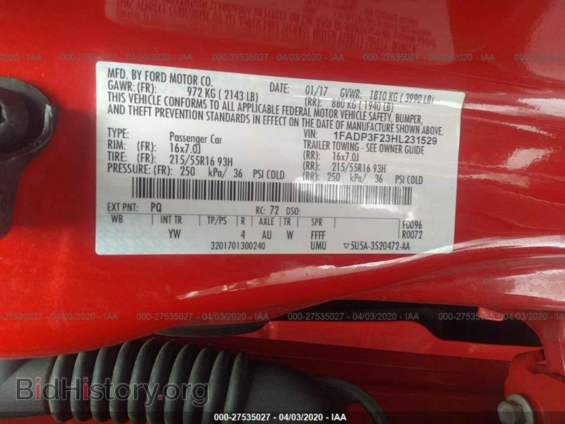 2017 FORD FOCUS - VIN: 1FADP3F23HL231529 - Photo 9