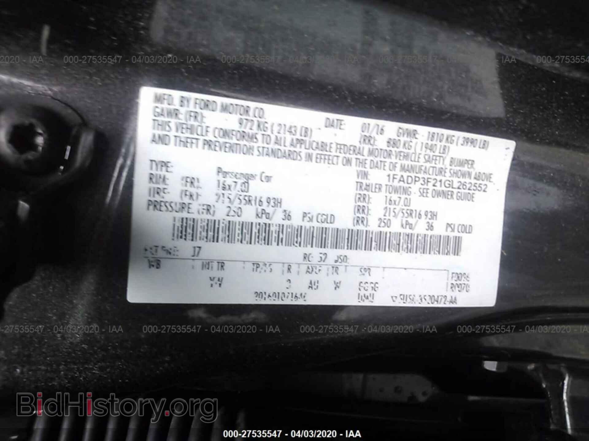 2016 FORD FOCUS - VIN: 1FADP3F21GL262552 - Photo 9