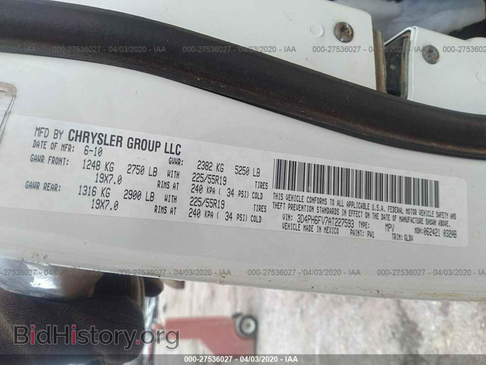 2010 DODGE JOURNEY - VIN: 3D4PH6FV7AT227593 - Photo 9