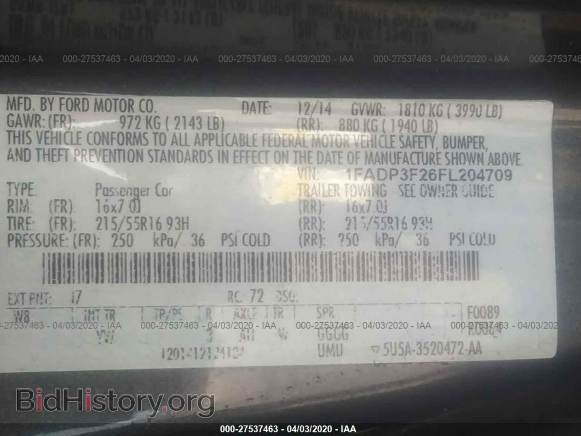 2015 FORD FOCUS - VIN: 1FADP3F26FL204709 - Photo 9