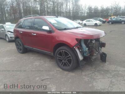 2013 Ford EDGE SEL, red — VIN 2FMDK3JC7DBE03429, IAAI