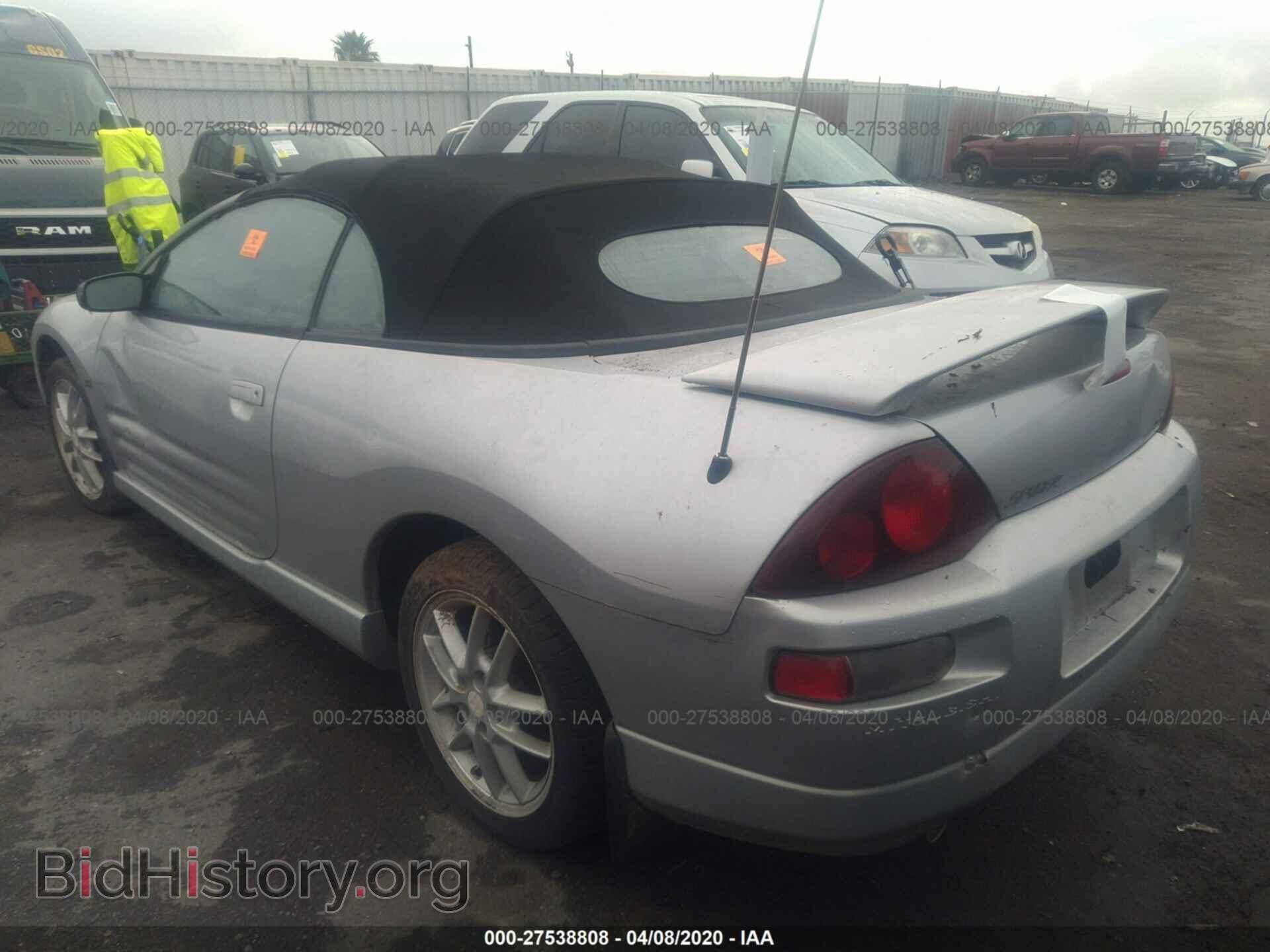 2001 MITSUBISHI ECLIPSE - VIN: 4A3AE55H01E003418 - Фото 3