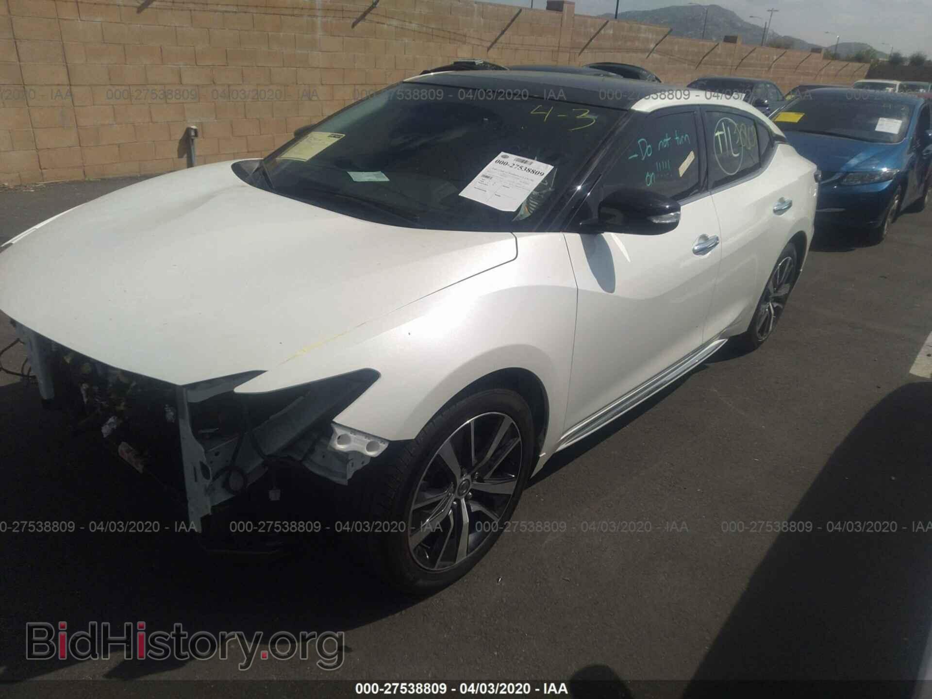 2019 NISSAN MAXIMA - VIN: 1N4AA6AV7KC370402 - Фото 2