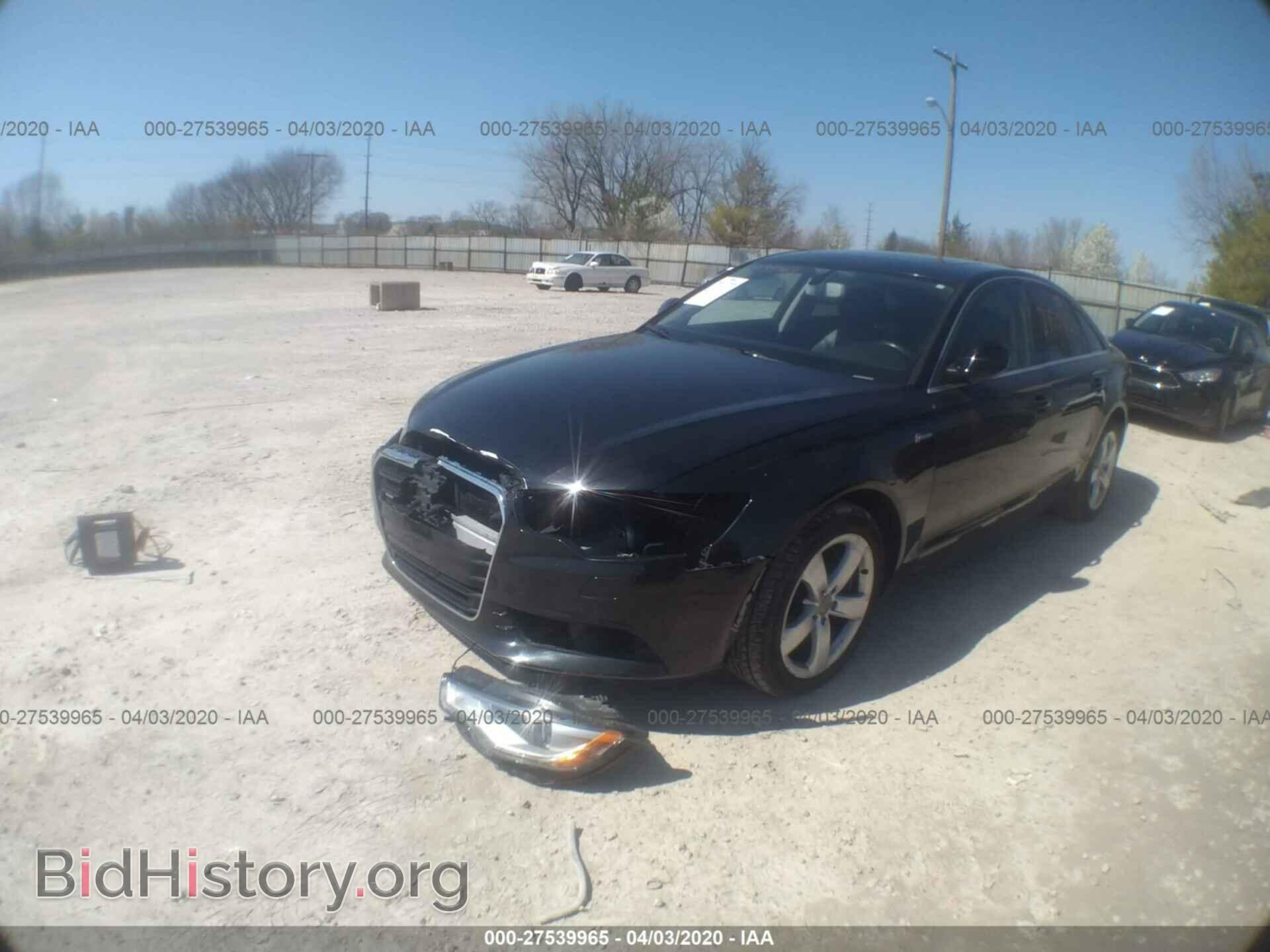 2012 AUDI A6 - VIN: WAUBGAFC2CN027457 - Фото 2