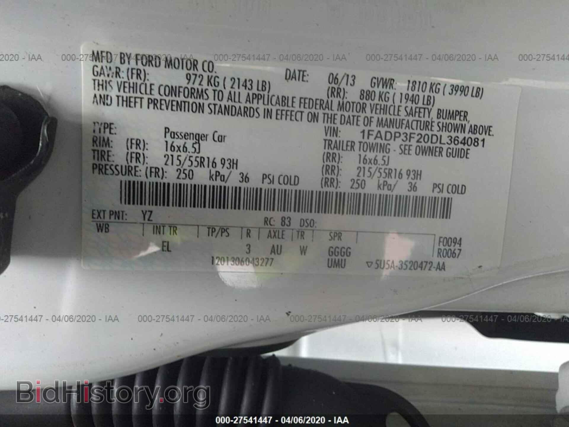 2013 FORD FOCUS - VIN: 1FADP3F20DL364081 - Photo 9