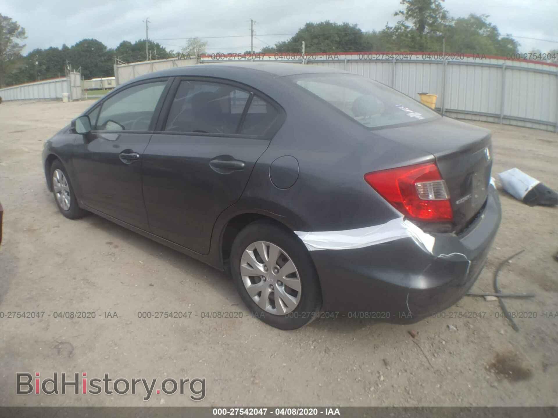 2012 HONDA CIVIC - VIN: 19XFB2F58CE339345 - Фото 3