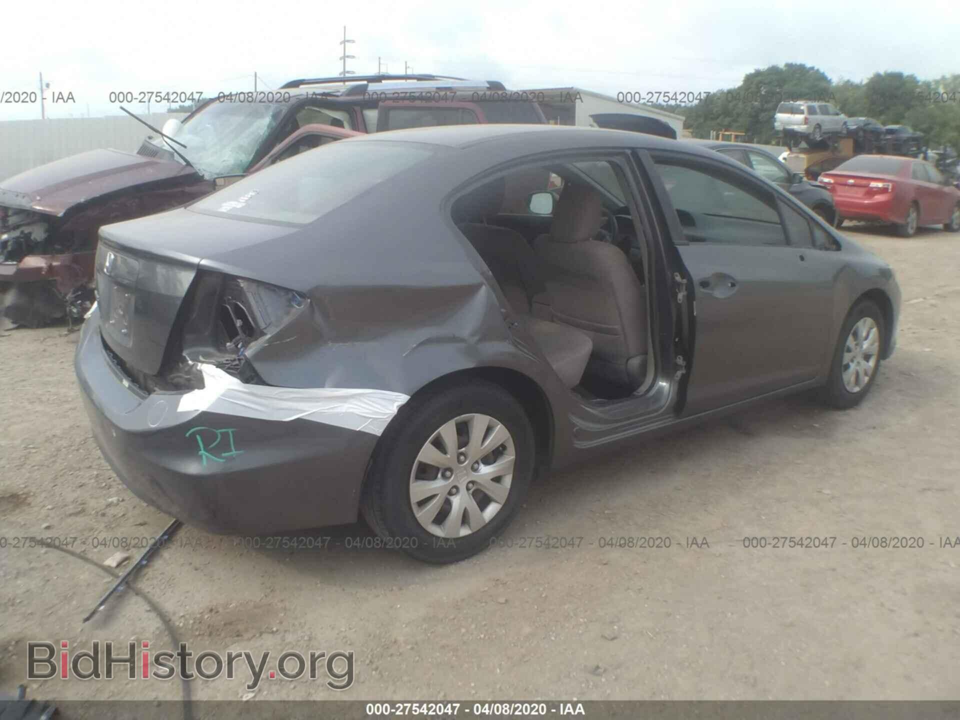 2012 HONDA CIVIC - VIN: 19XFB2F58CE339345 - Фото 4
