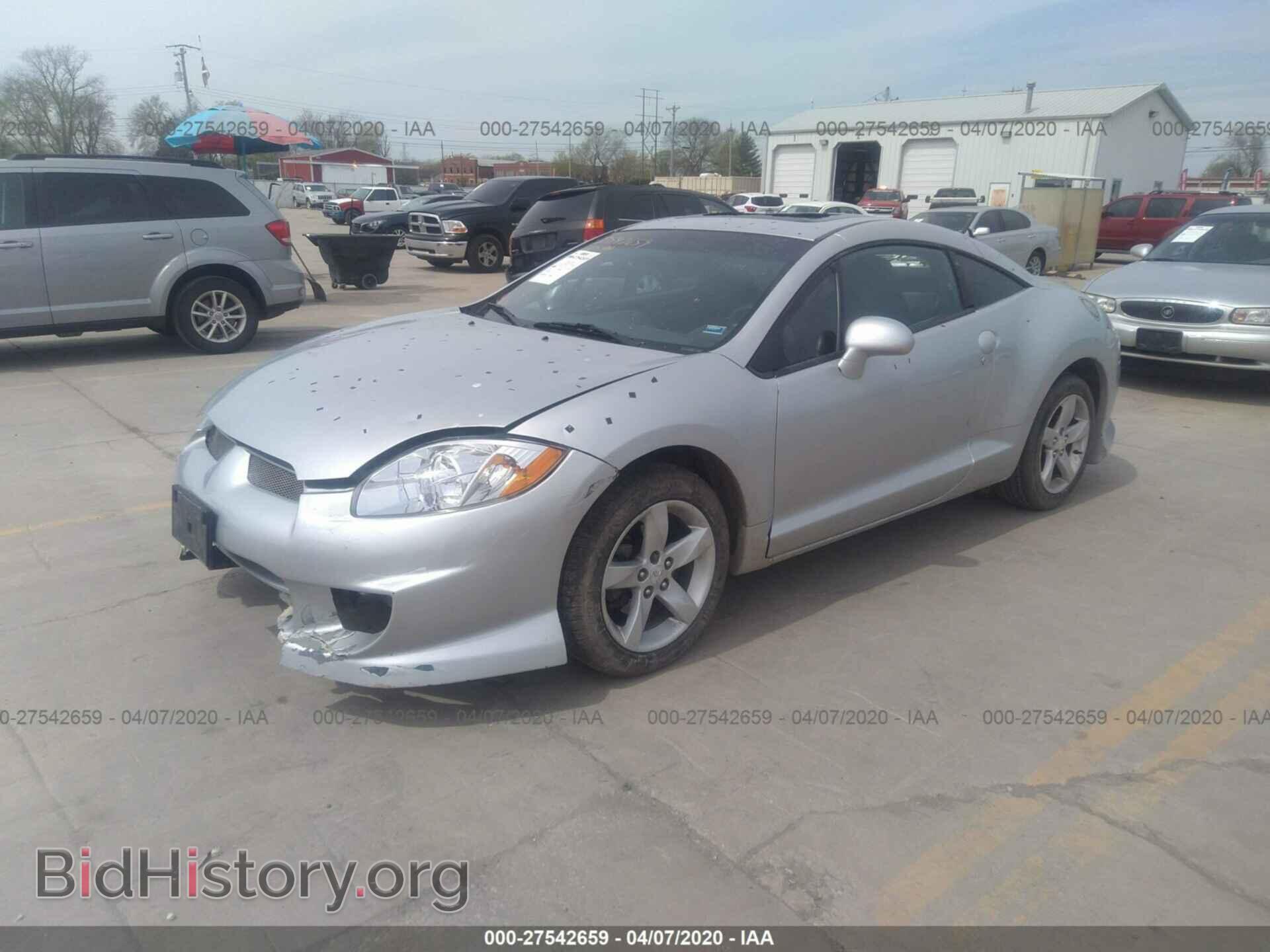 2007 MITSUBISHI ECLIPSE - VIN: 4A3AK24F77E028025 - Фото 2