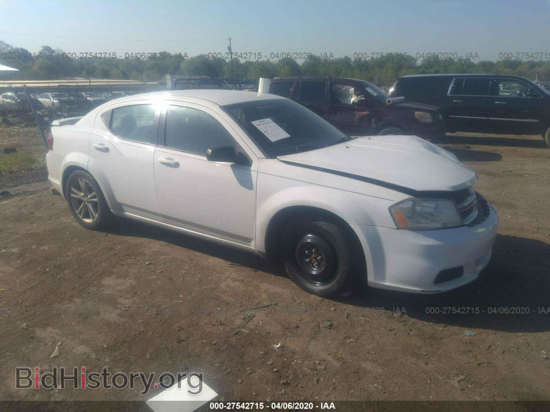 Фотография 1C3CDZAG1DN521310 - DODGE AVENGER 2013