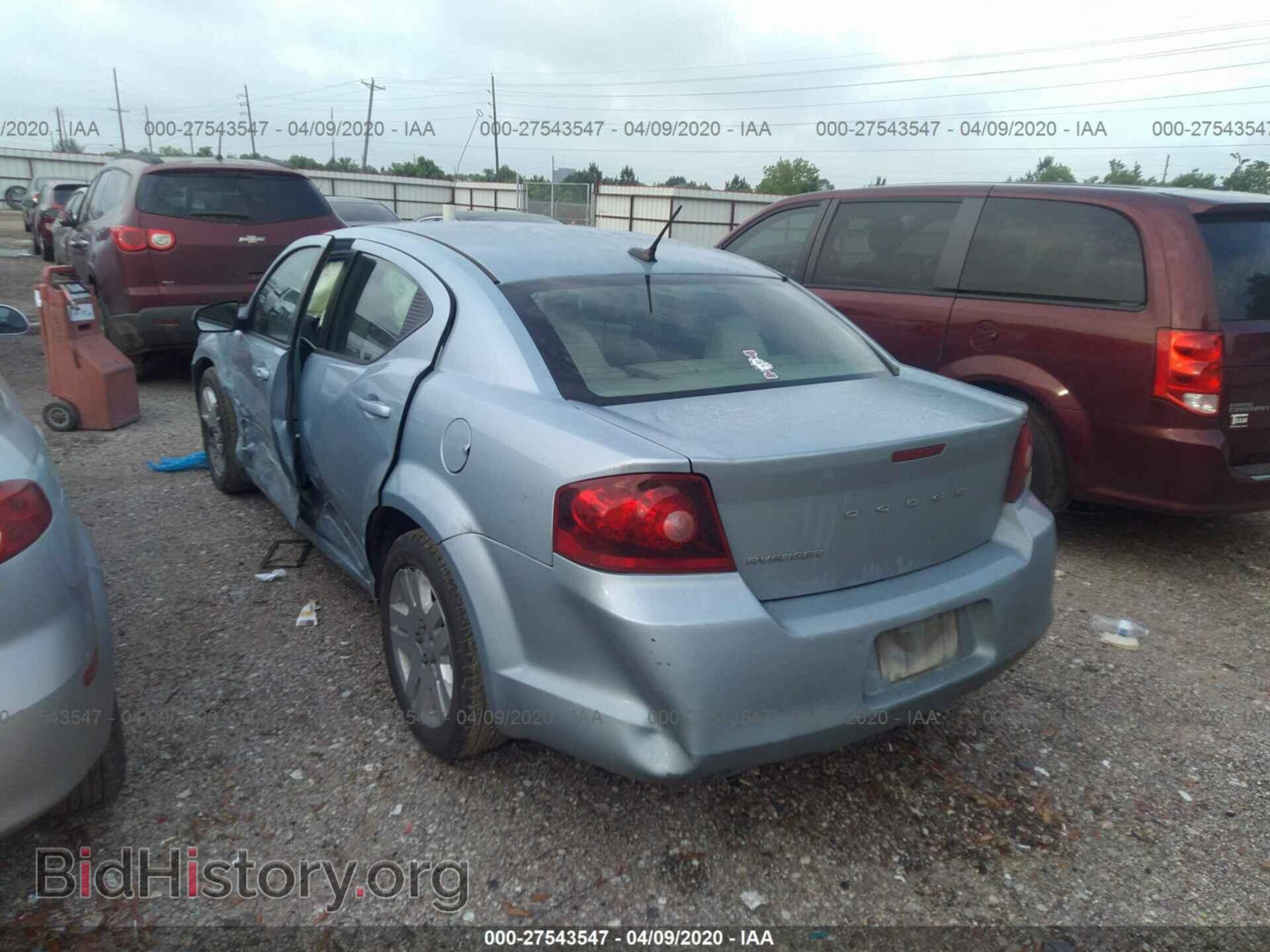 2013 DODGE AVENGER - VIN: 1C3CDZAG4DN756459 - Фото 3