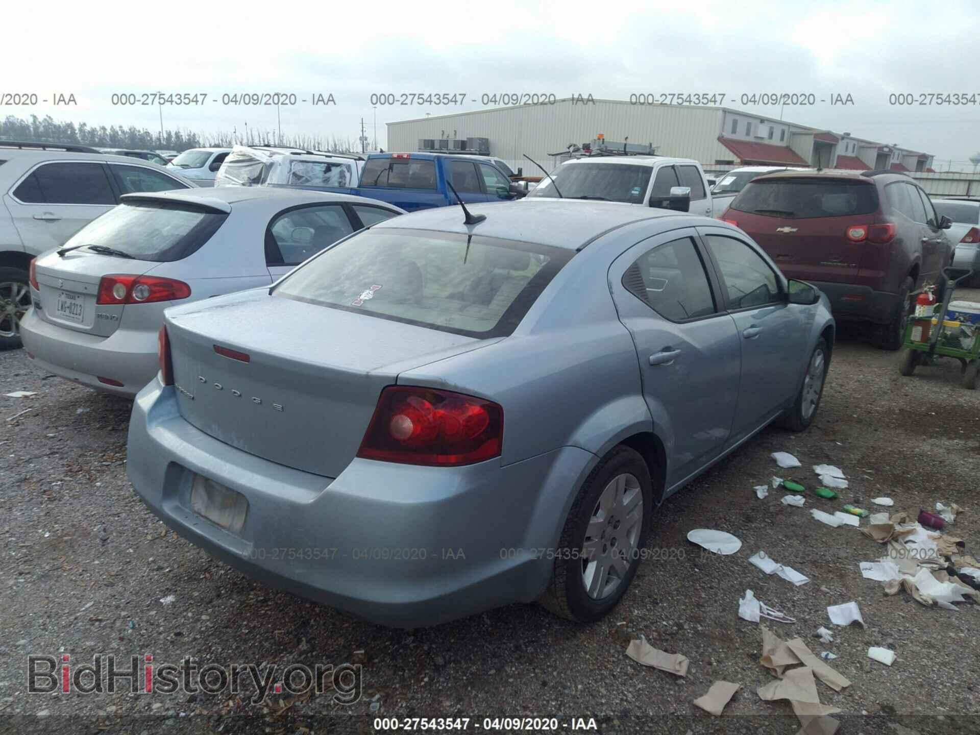 2013 DODGE AVENGER - VIN: 1C3CDZAG4DN756459 - Фото 4