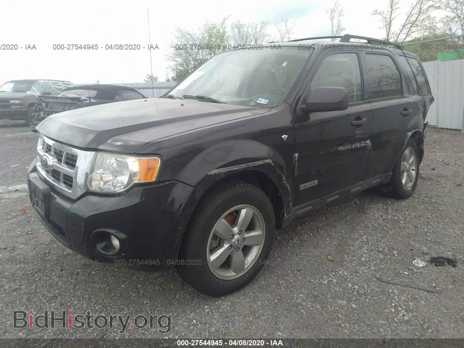 2008 FORD ESCAPE - VIN: 1FMCU03158KD92619 - Фото 2