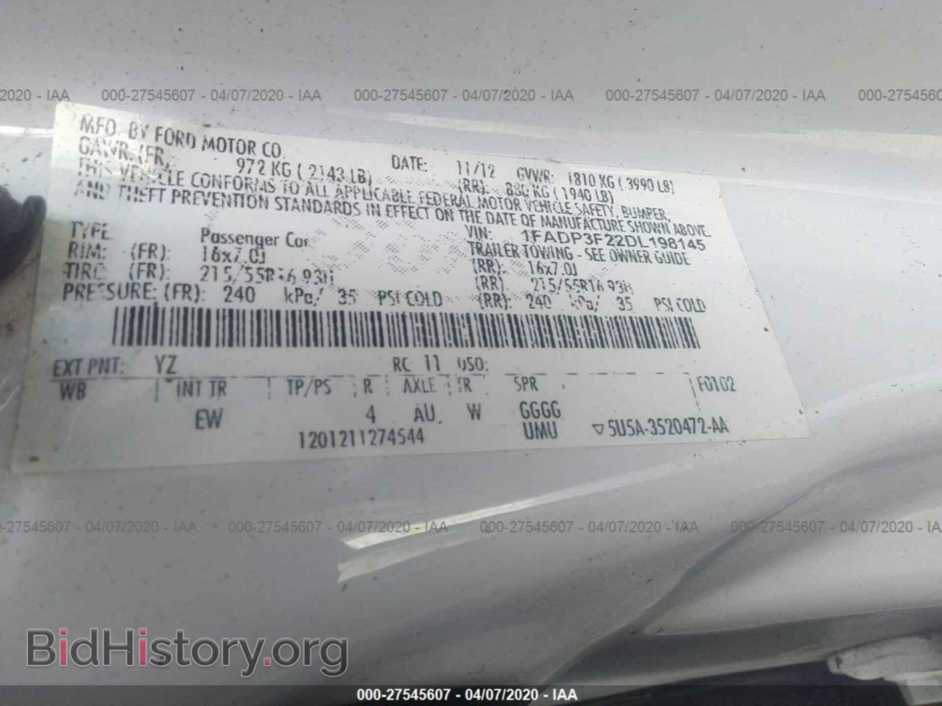 2013 FORD FOCUS - VIN: 1FADP3F22DL198145 - Photo 9