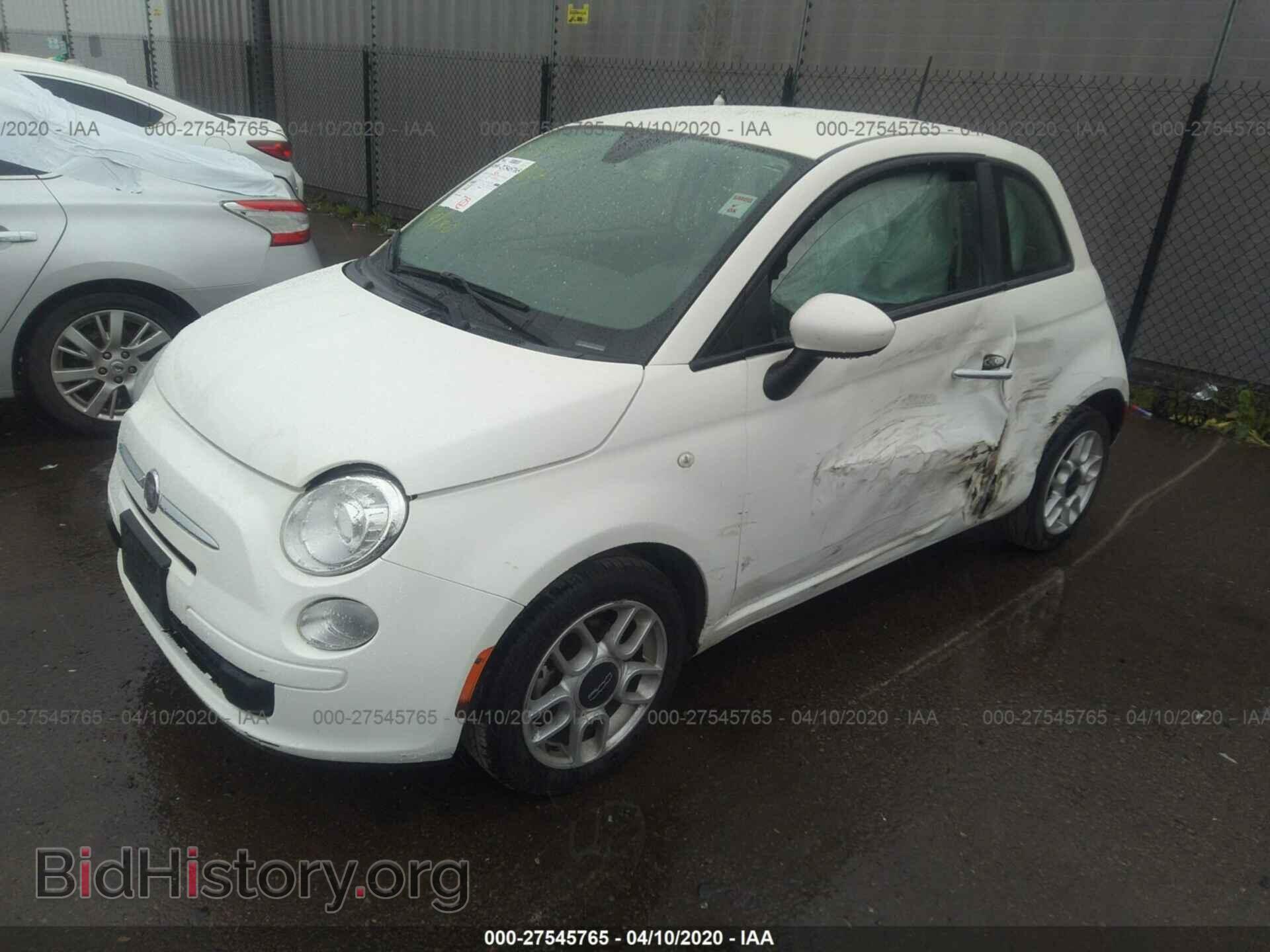 2013 FIAT 500 - VIN: 3C3CFFAR8DT511822 - Фото 2