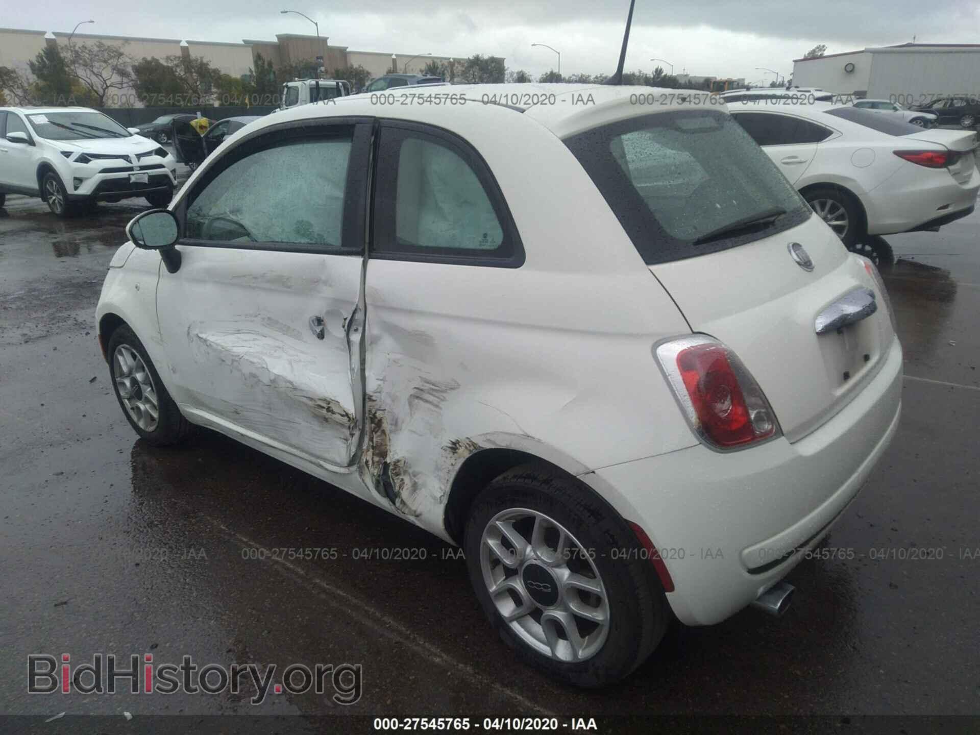 2013 FIAT 500 - VIN: 3C3CFFAR8DT511822 - Фото 3