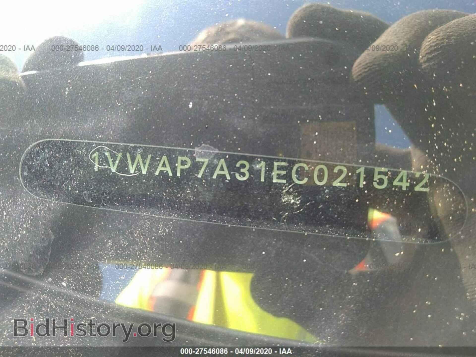 2014 VOLKSWAGEN PASSAT - VIN: 1VWAP7A31EC021542 - Photo 9