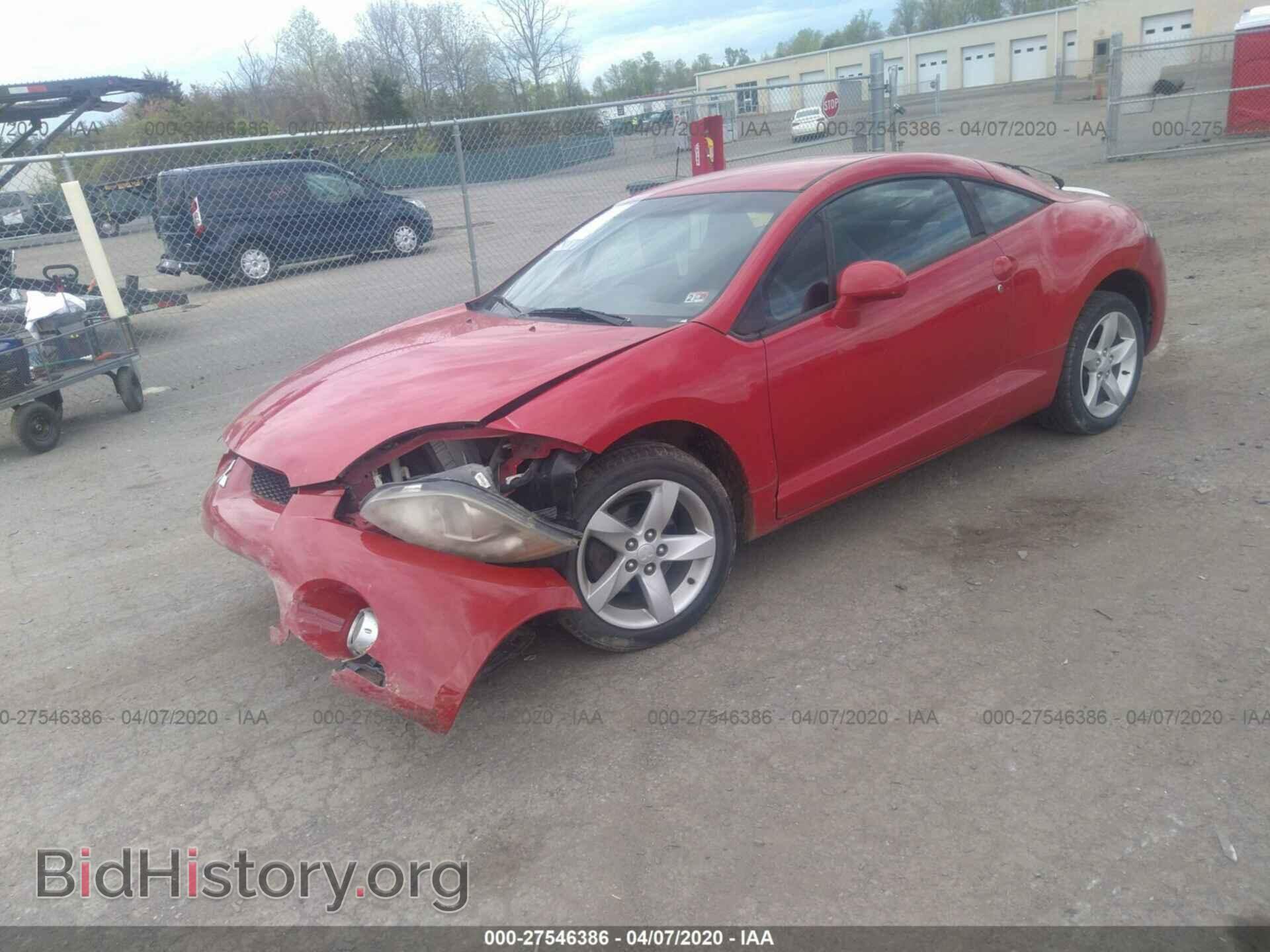 2006 MITSUBISHI ECLIPSE - VIN: 4A3AK34T06E052421 - Фото 2