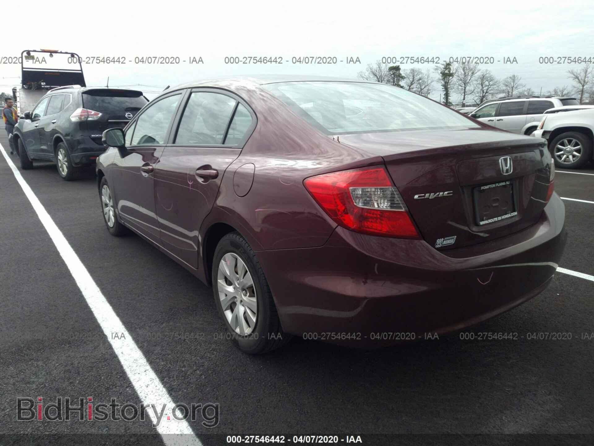 2012 HONDA CIVIC - VIN: 19XFB2F56CE377284 - Фото 3