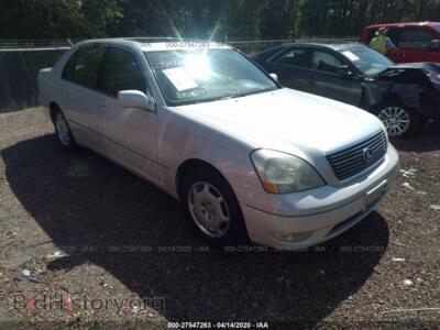 2002 Lexus LS 430, white — VIN JTHBN30F720082150, IAAI
