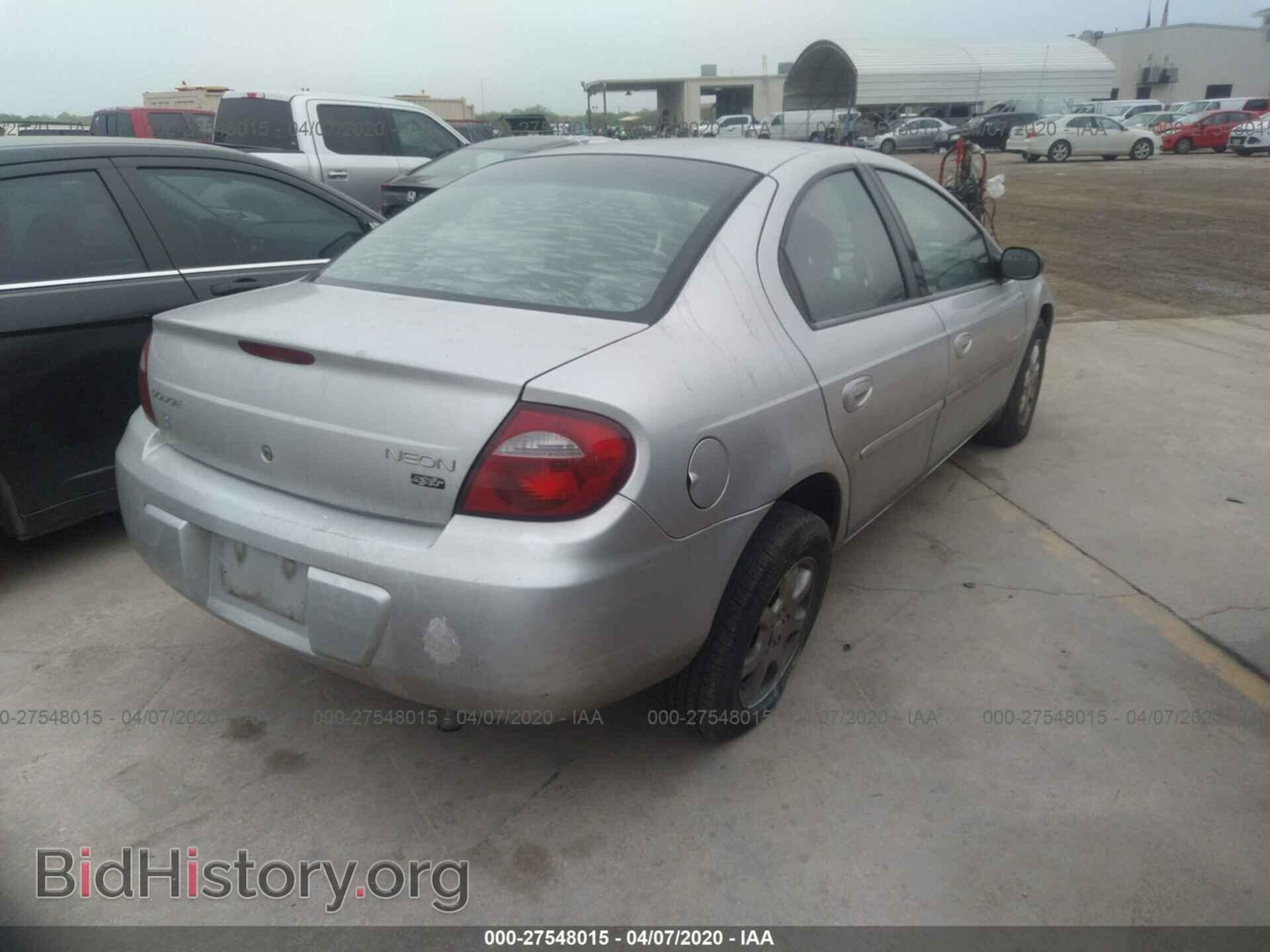 2005 DODGE NEON - VIN: 1B3ES56C75D172025 - Фото 4