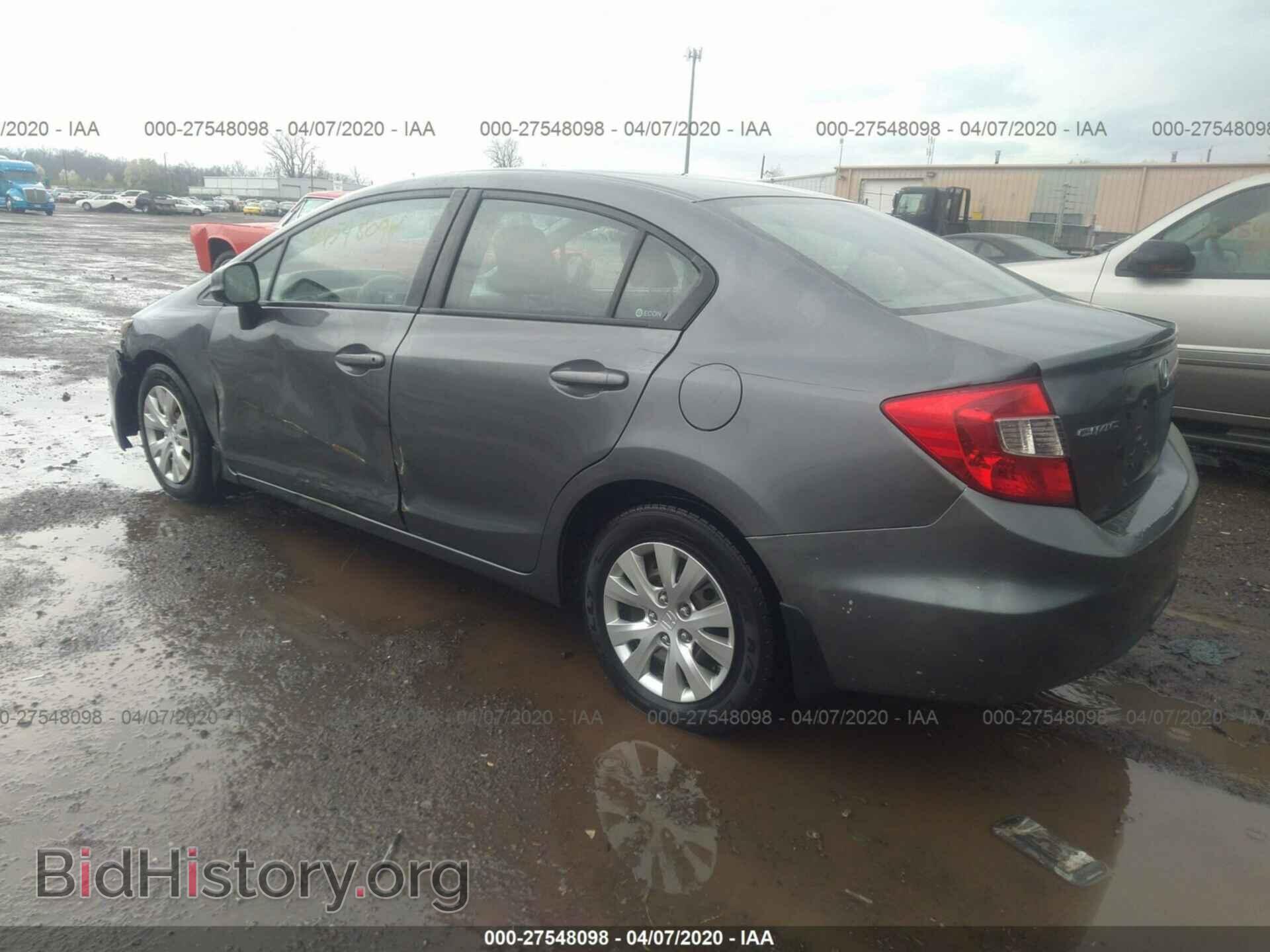 2012 HONDA CIVIC - VIN: 19XFB2F55CE088719 - Фото 3
