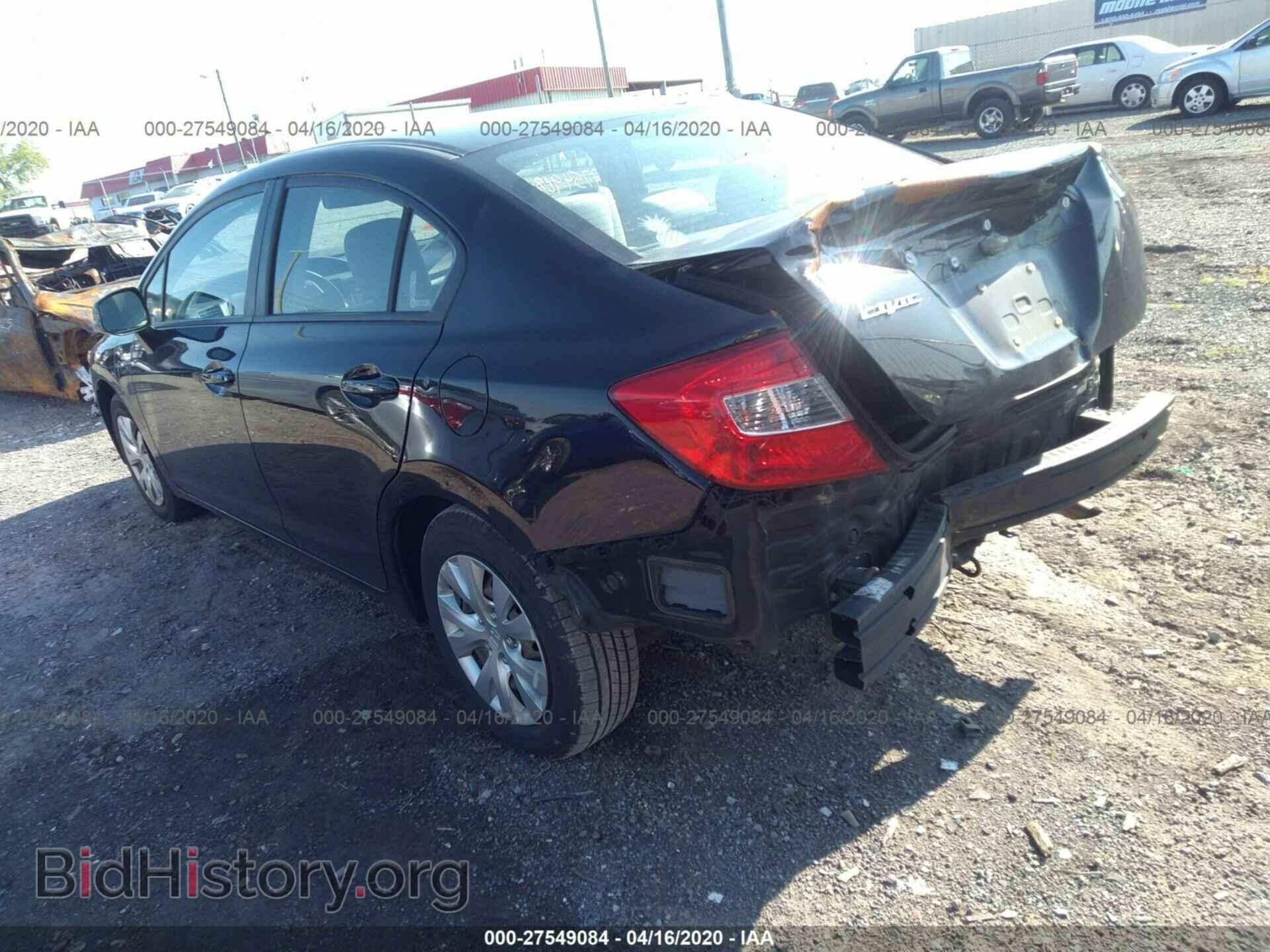 2012 HONDA CIVIC - VIN: 19XFB2F5XCE003650 - Фото 3