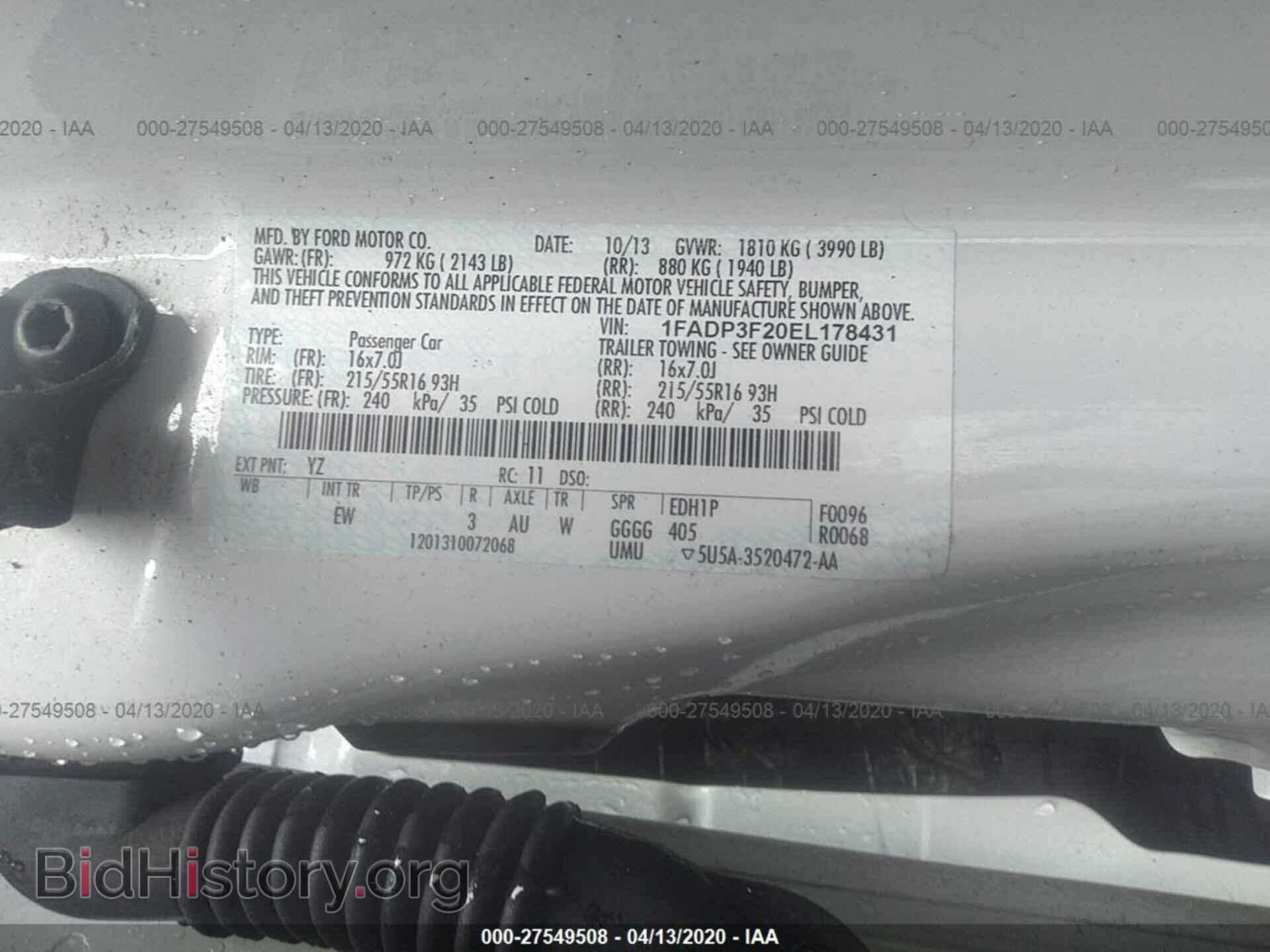 2014 FORD FOCUS - VIN: 1FADP3F20EL178431 - Photo 9