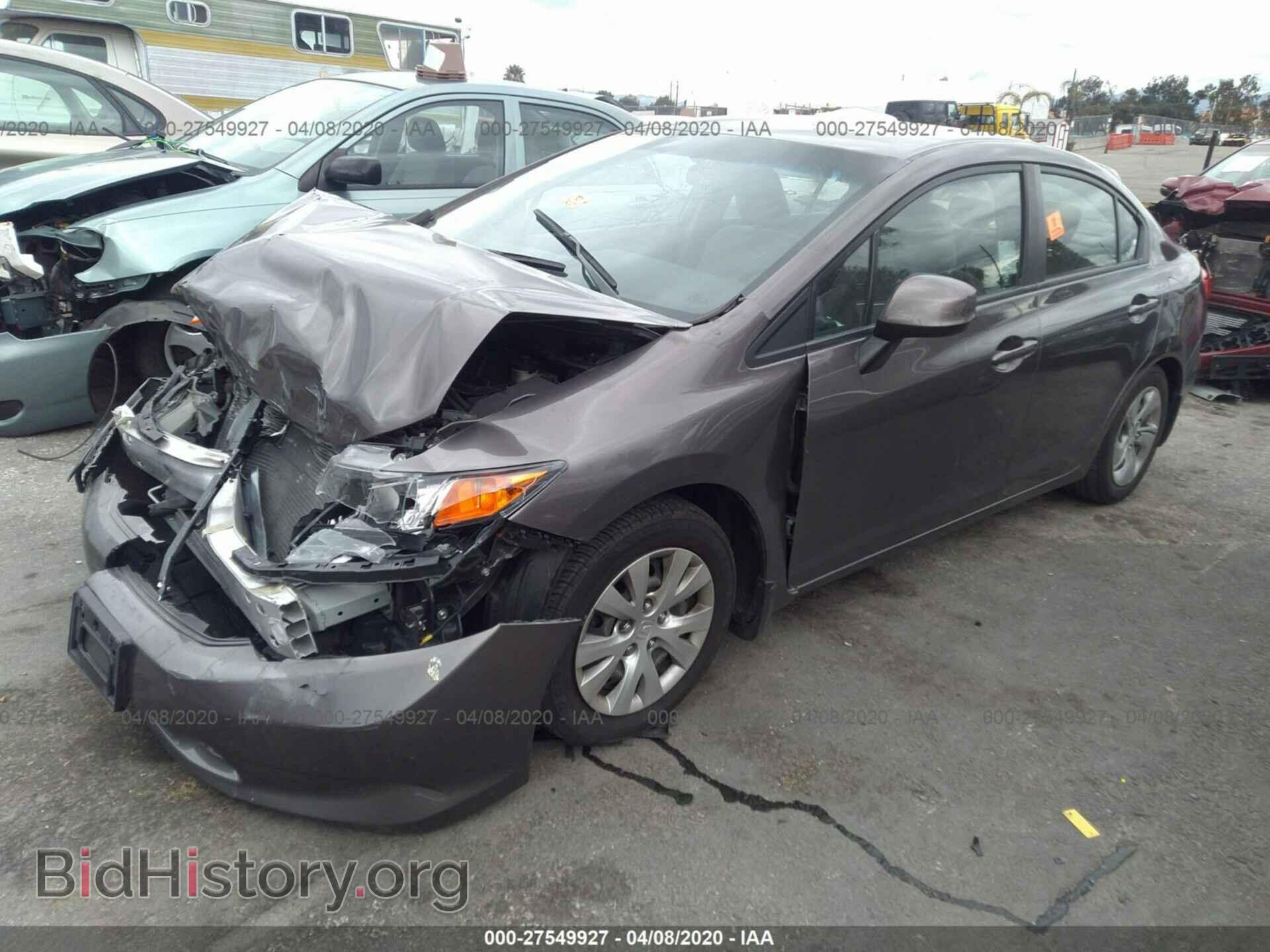 2012 HONDA CIVIC - VIN: 19XFB2F50CE353630 - Фото 2