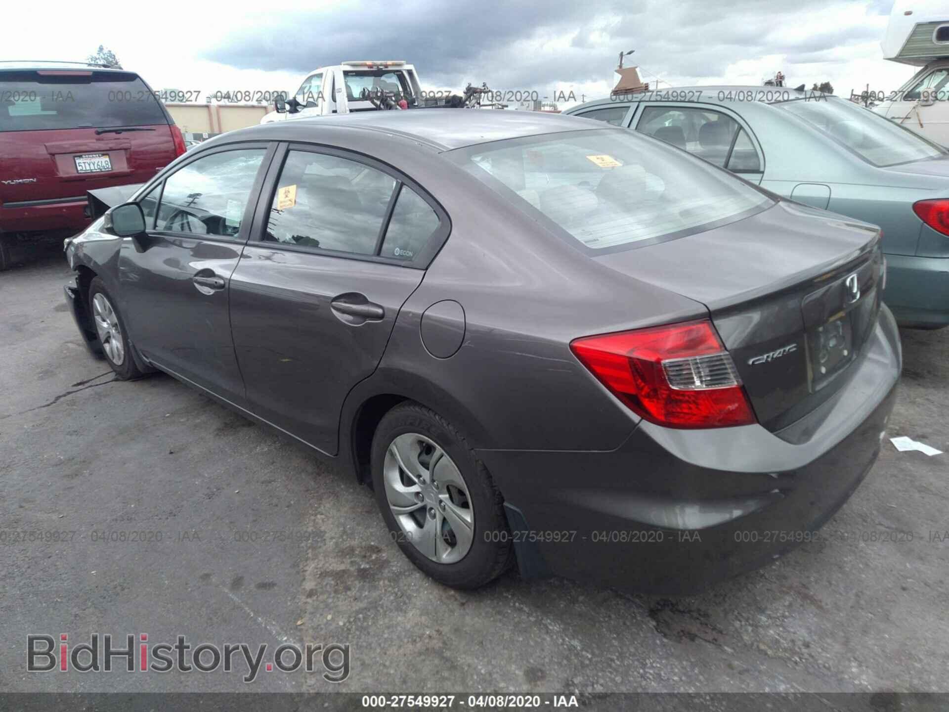 2012 HONDA CIVIC - VIN: 19XFB2F50CE353630 - Фото 3