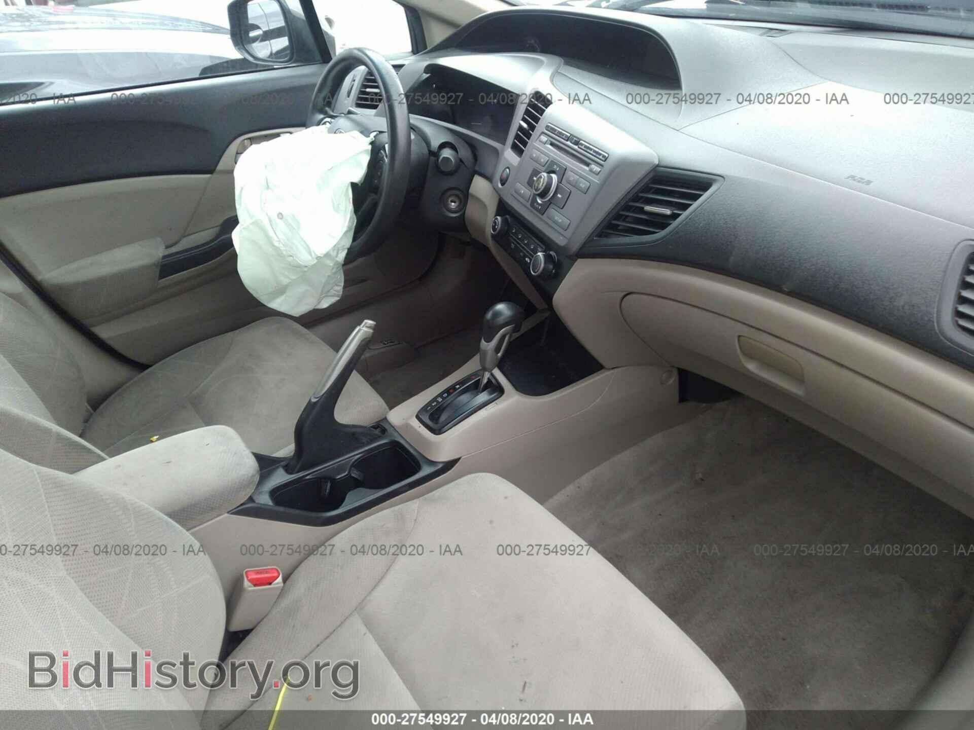 2012 HONDA CIVIC - VIN: 19XFB2F50CE353630 - Фото 5