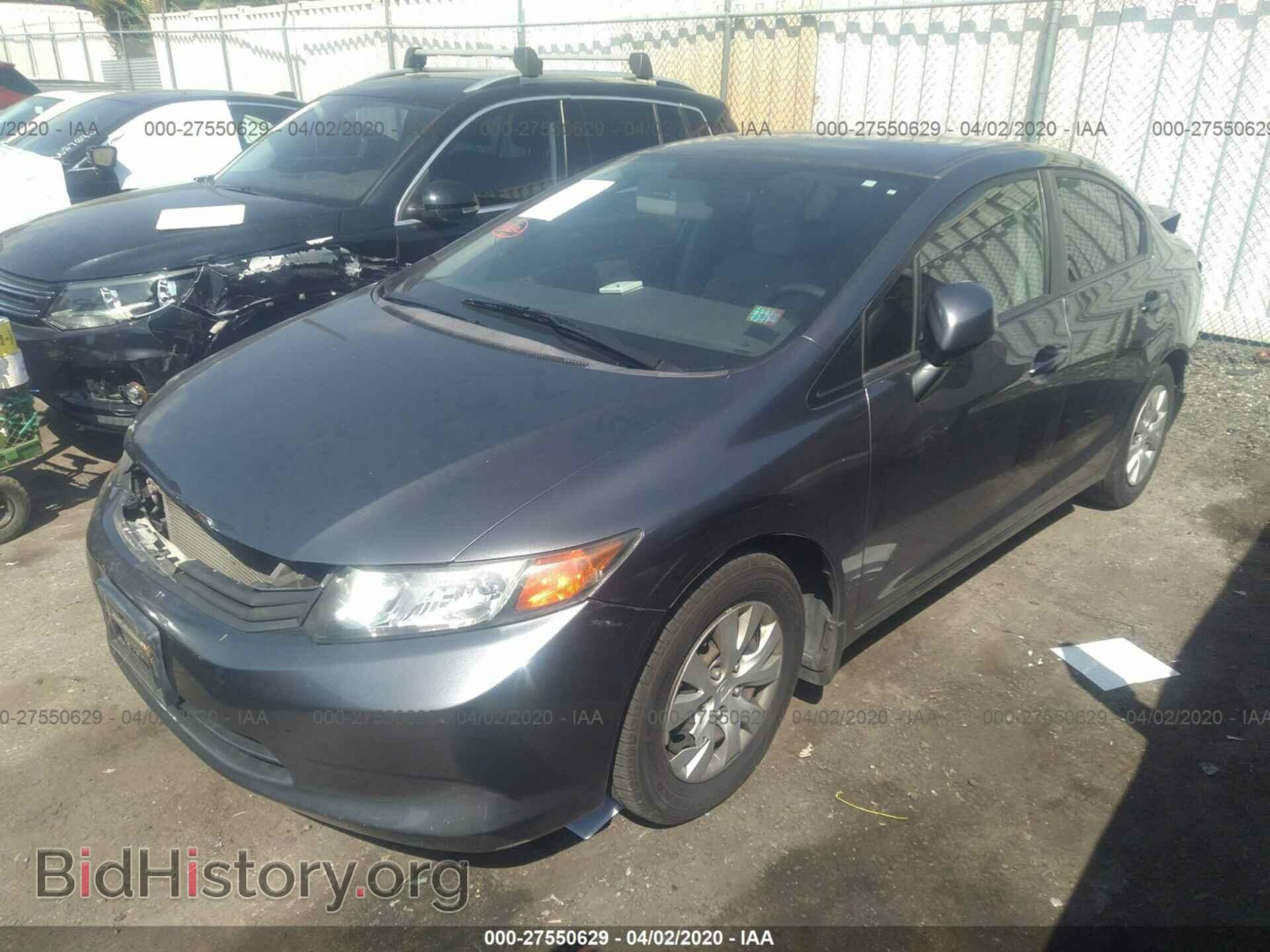 2012 HONDA CIVIC - VIN: 2HGFB2F50CH320505 - Фото 2