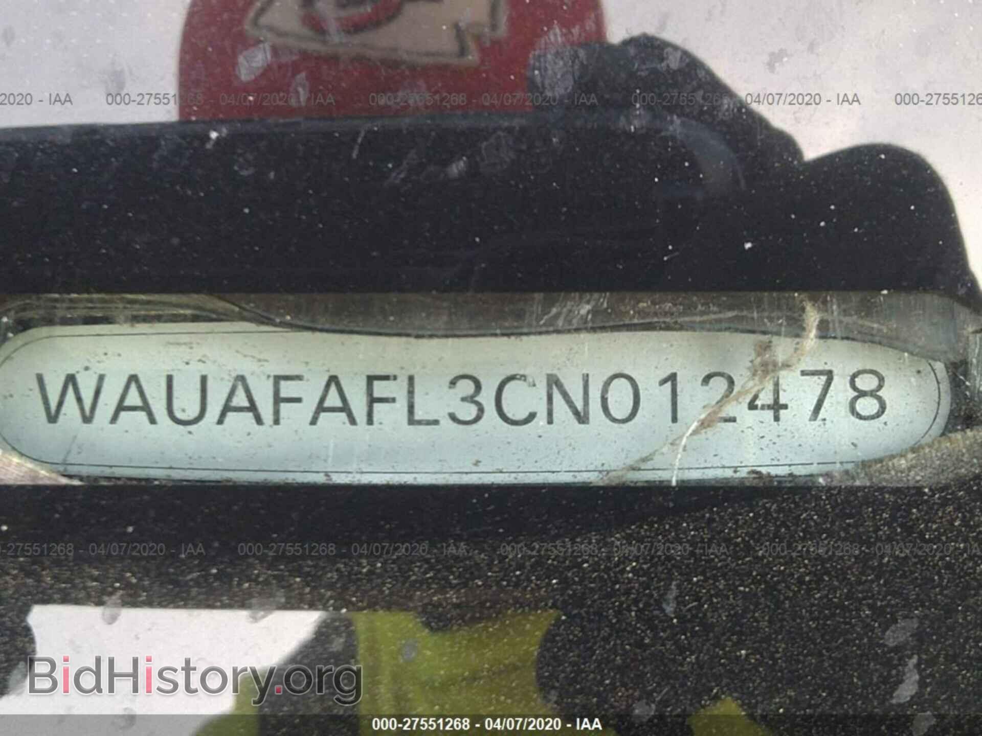 2012 AUDI A4 - VIN: WAUAFAFL3CN012478 - Фото 9