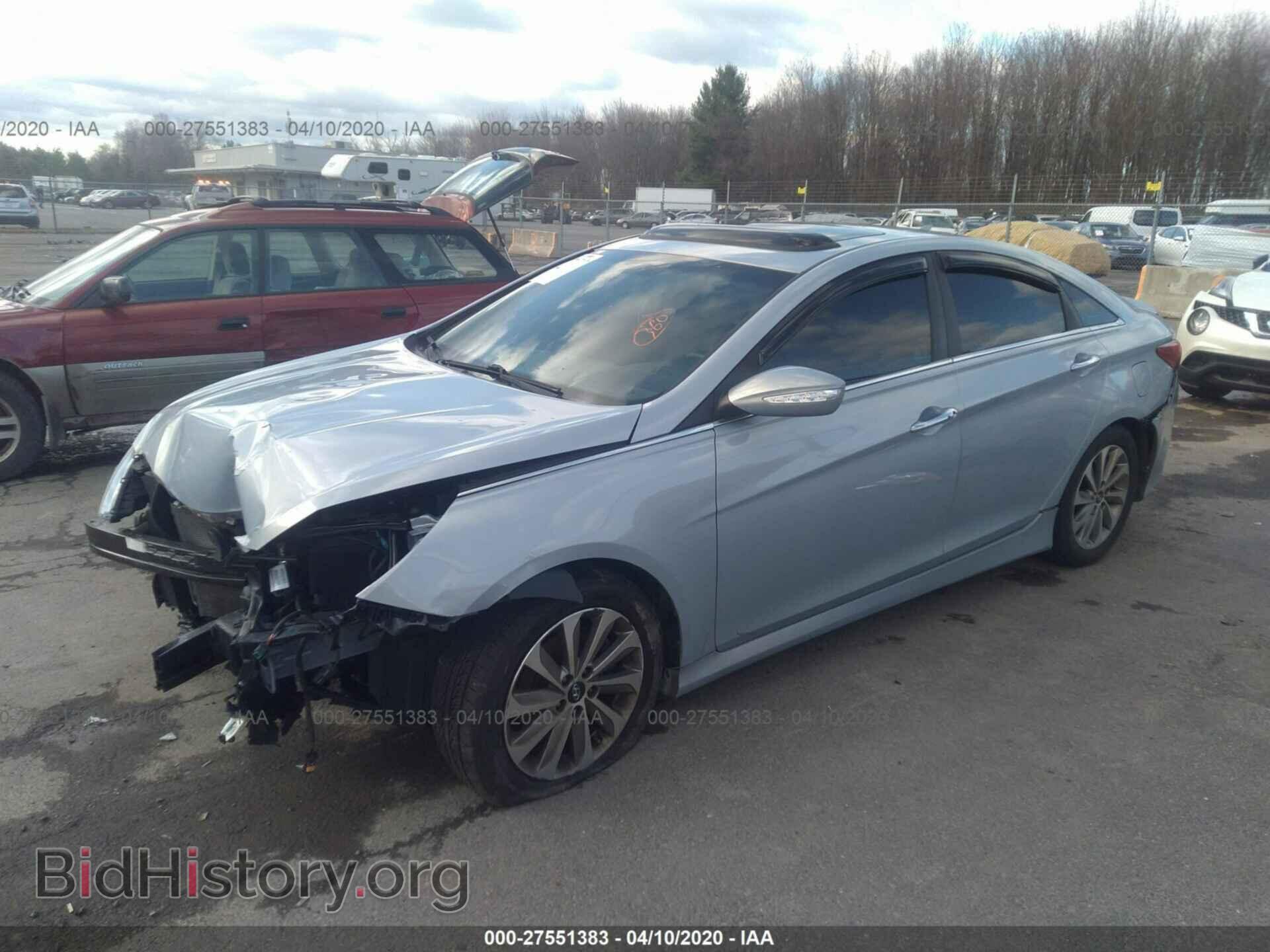2014 HYUNDAI SONATA - VIN: 5NPEC4AC5EH875596 - Фото 2