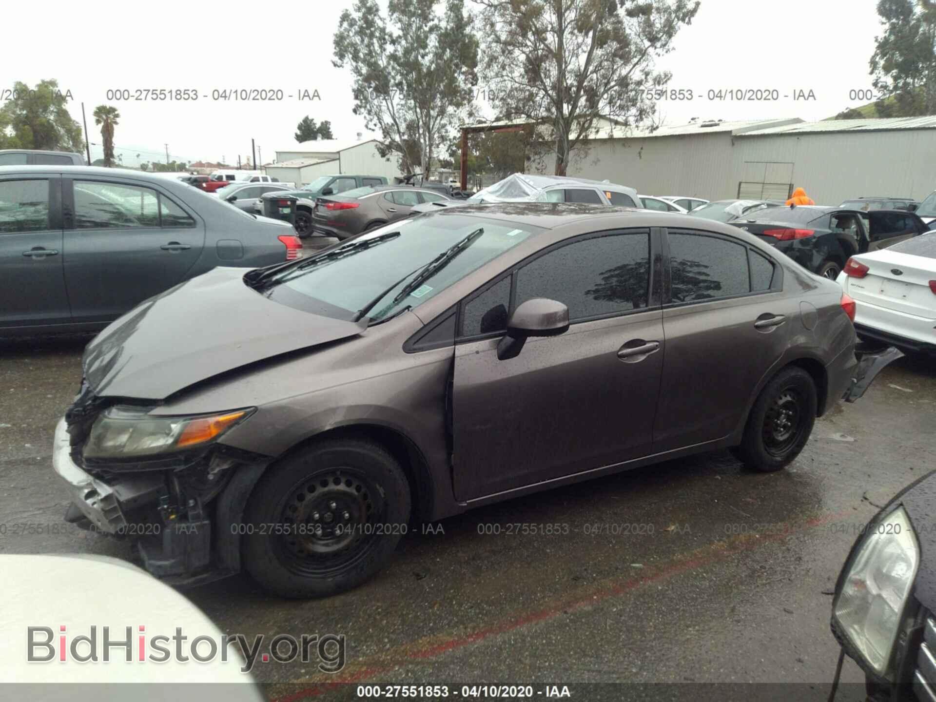 2012 HONDA CIVIC - VIN: 2HGFB2F50CH601865 - Фото 2