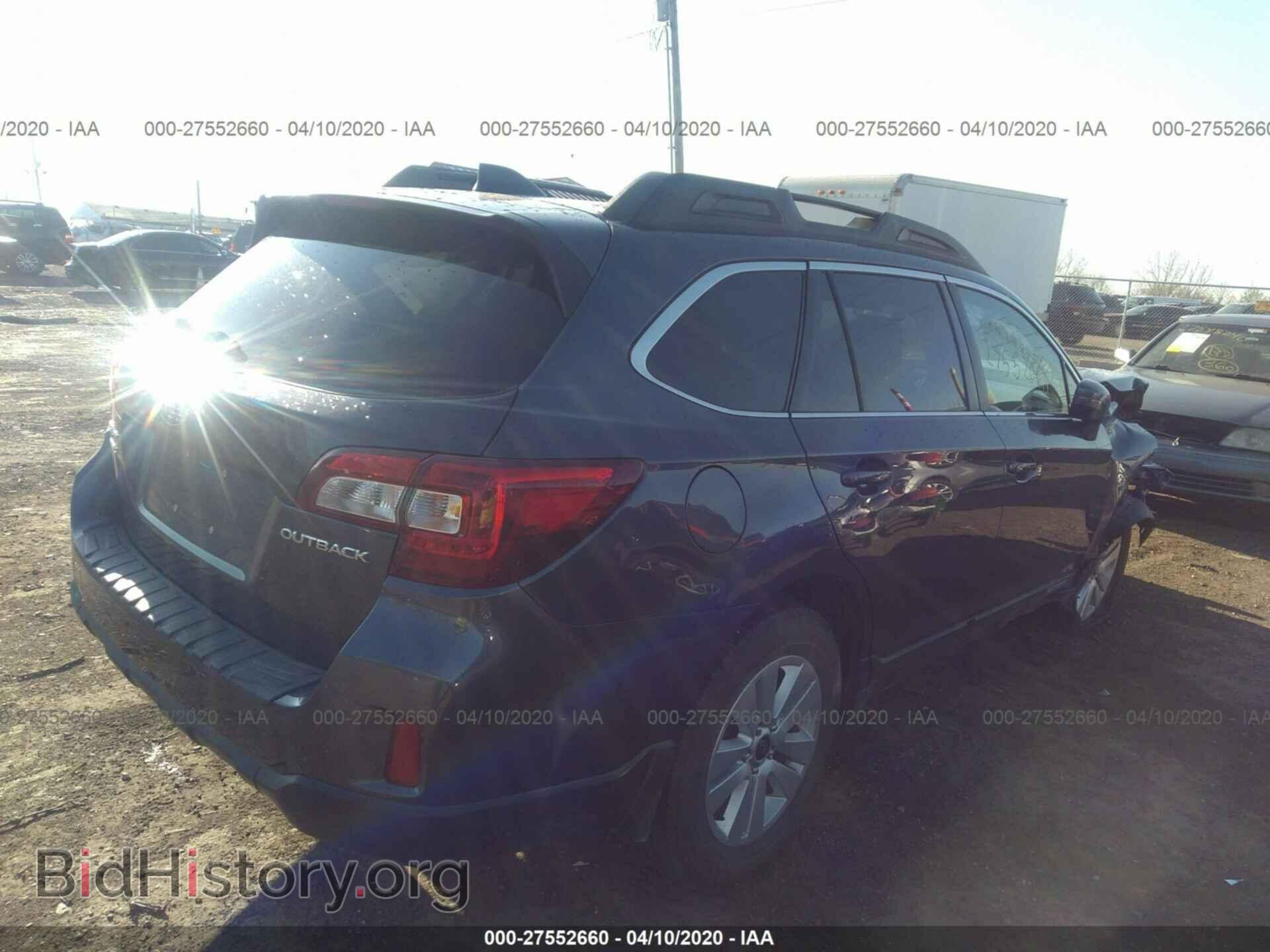2016 SUBARU OUTBACK - VIN: 4S4BSBHC8G3311130 - Фото 4