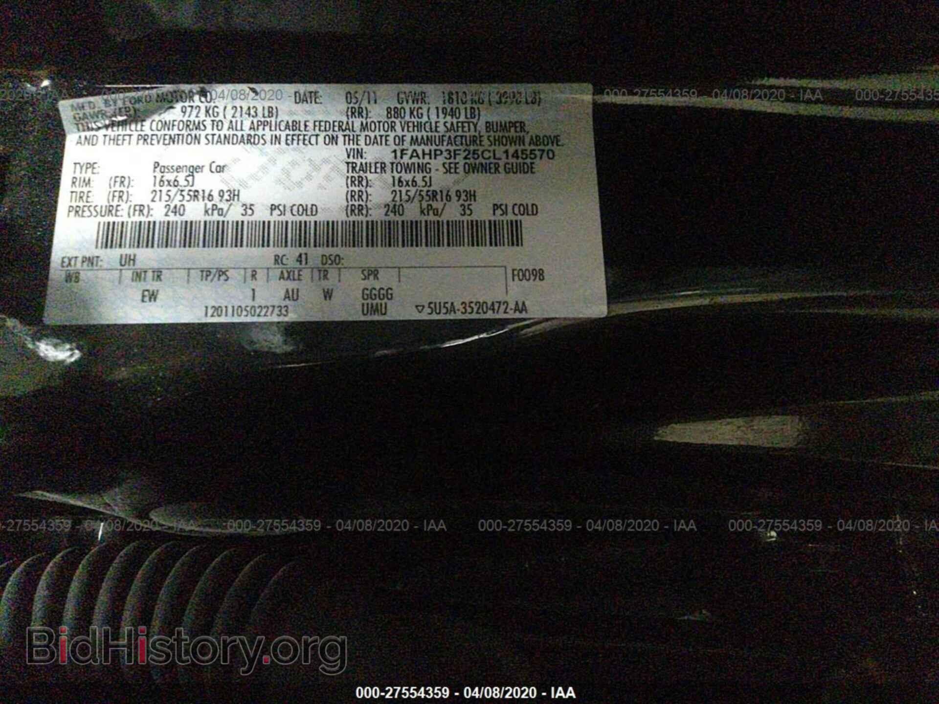 2012 FORD FOCUS - VIN: 1FAHP3F25CL145570 - Photo 9