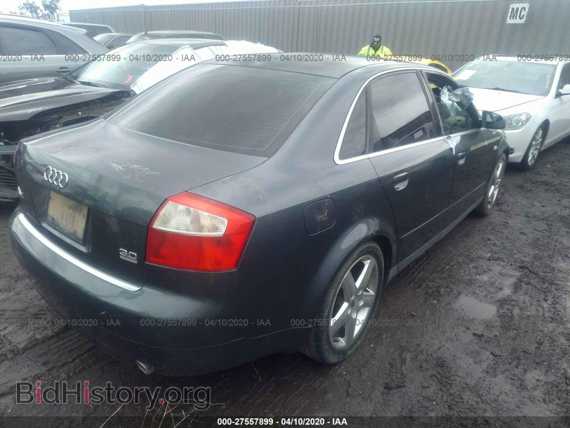 2002 AUDI A4 - VIN: WAULT68E32A123776 - Фото 4