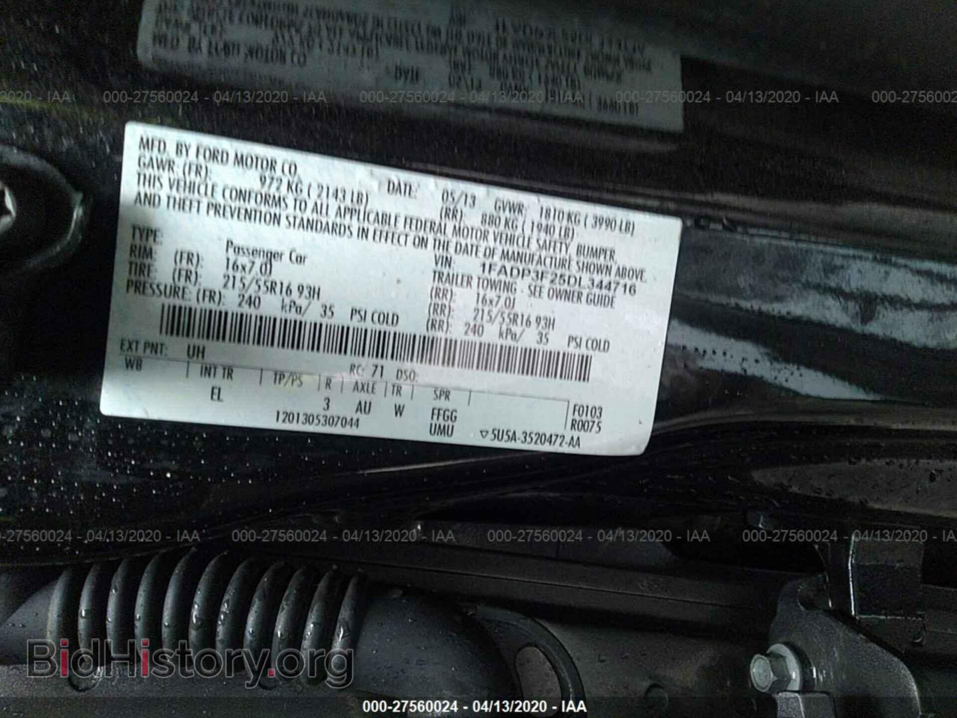 2013 FORD FOCUS - VIN: 1FADP3F25DL344716 - Photo 9