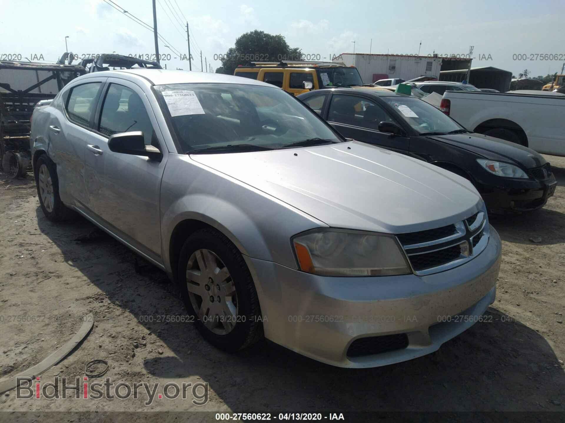 Photo 1C3CDZAB9CN286125 - DODGE AVENGER 2012