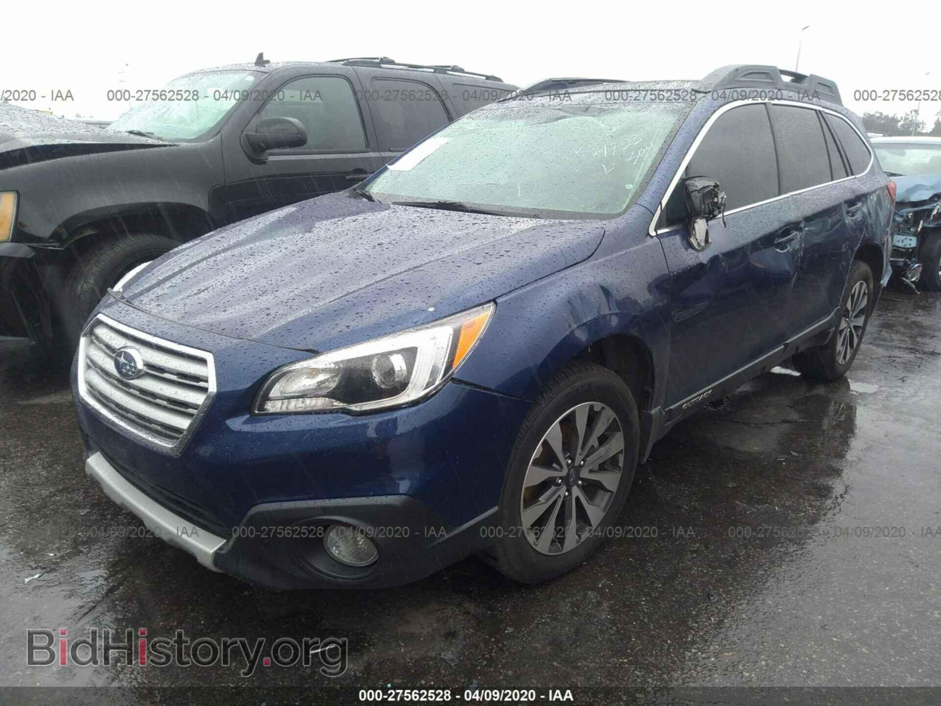 2016 SUBARU OUTBACK - VIN: 4S4BSANC6G3351723 - Фото 2