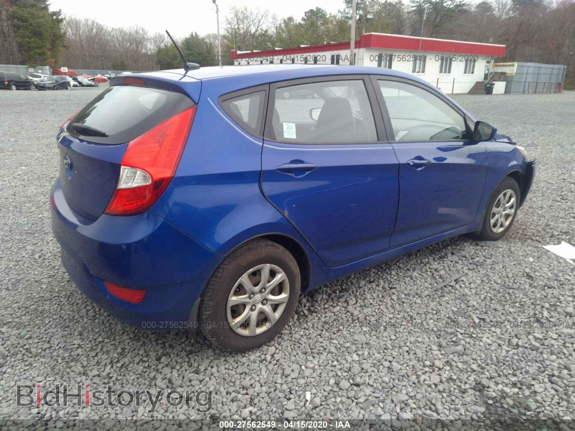 2012 HYUNDAI ACCENT - VIN: KMHCT5AE9CU016962 - Фото 4