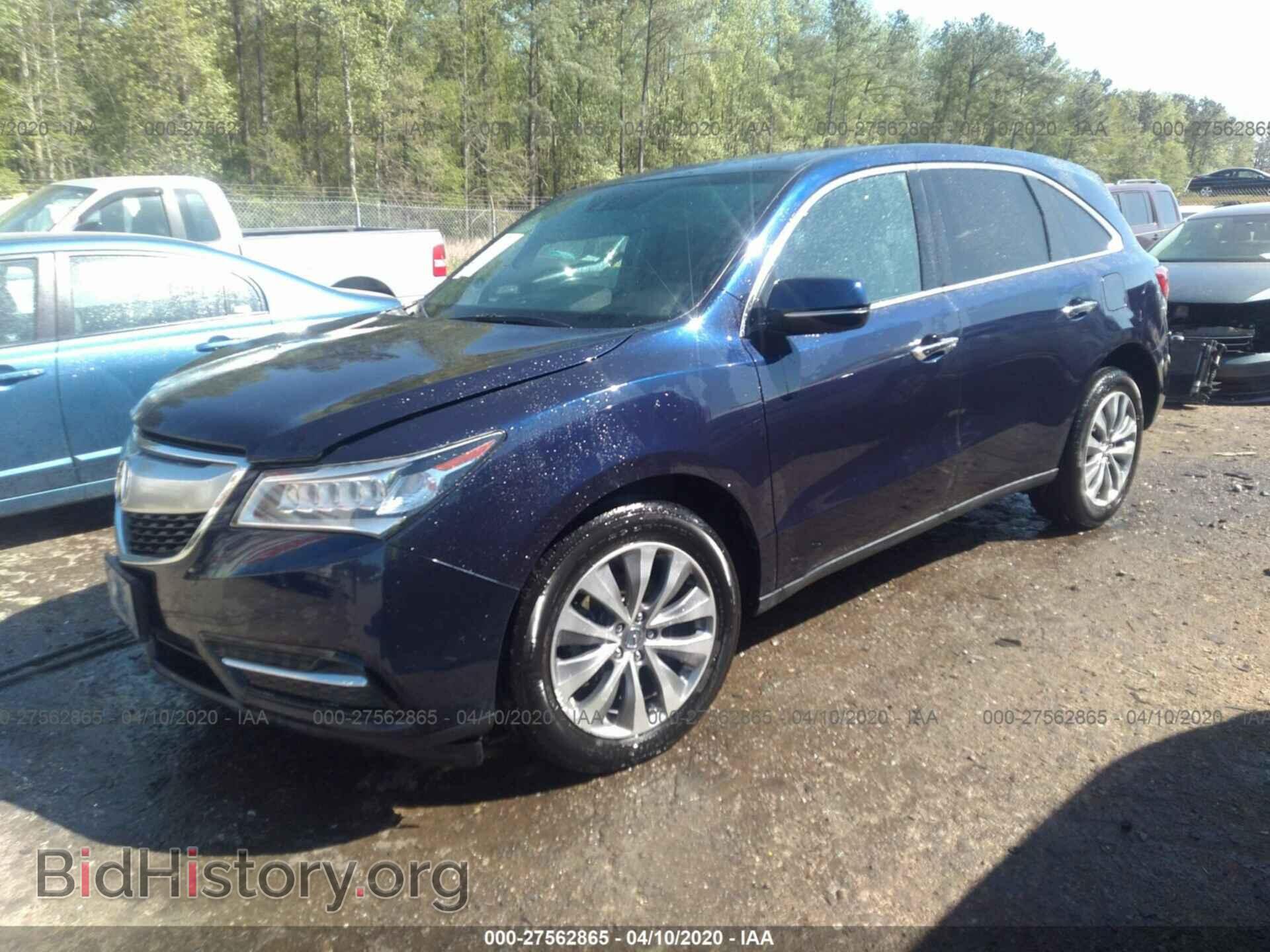 2014 ACURA MDX - VIN: 5FRYD4H47EB017813 - Photo 2